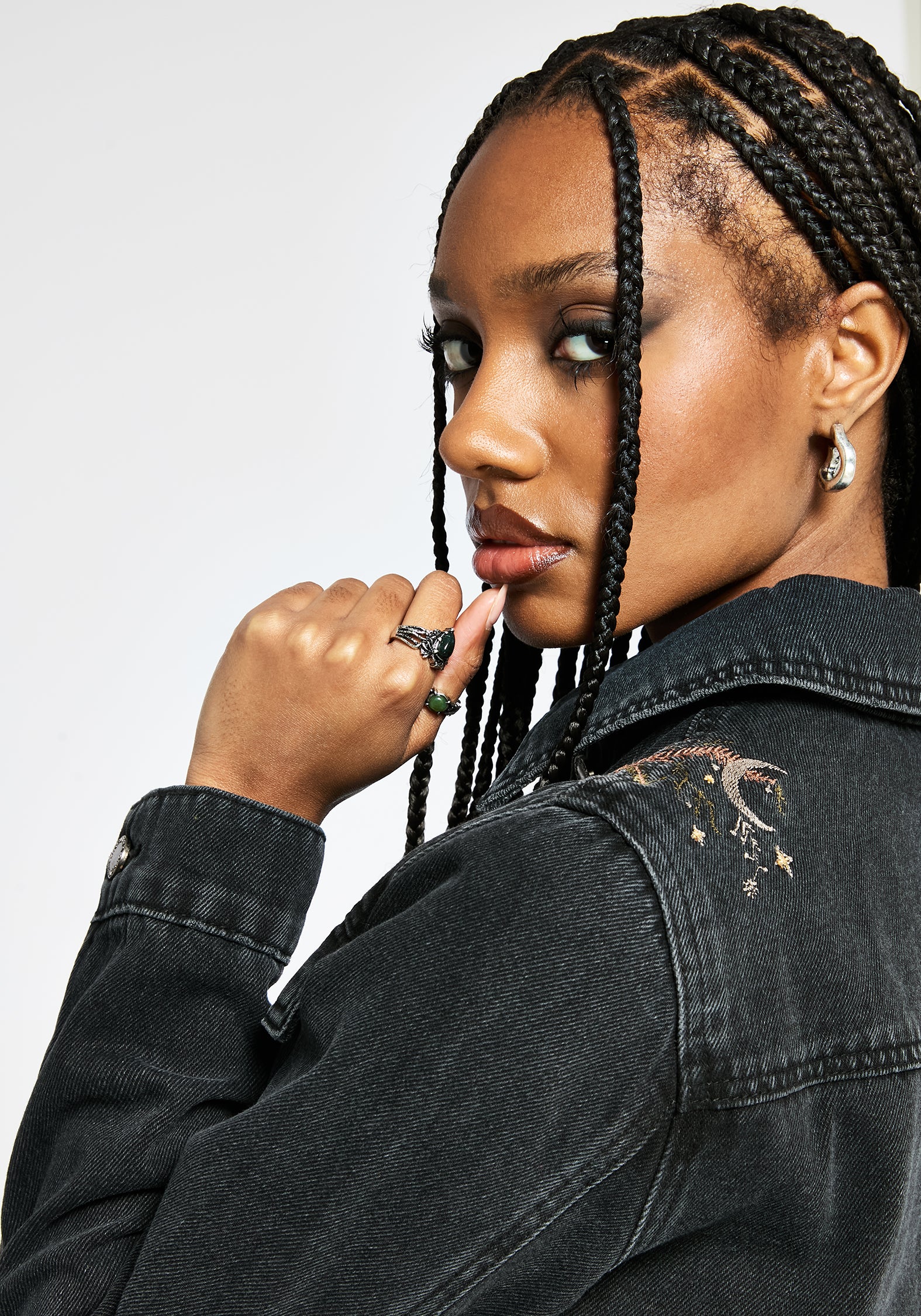 Abellona Embroidered Denim Jacket - Image 2