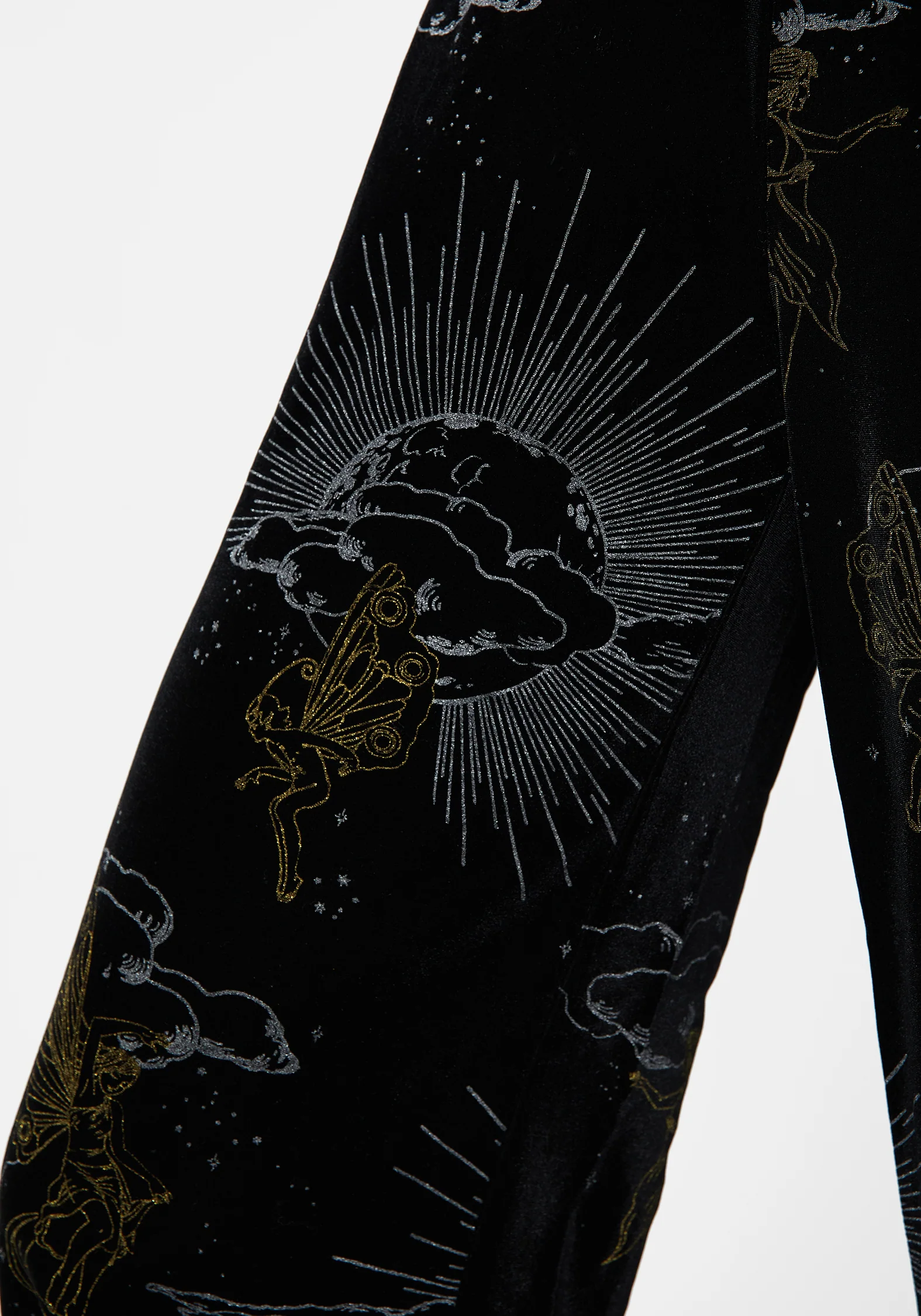 Adelina Foil Print Velour Cami Jumpsuit - Image 4