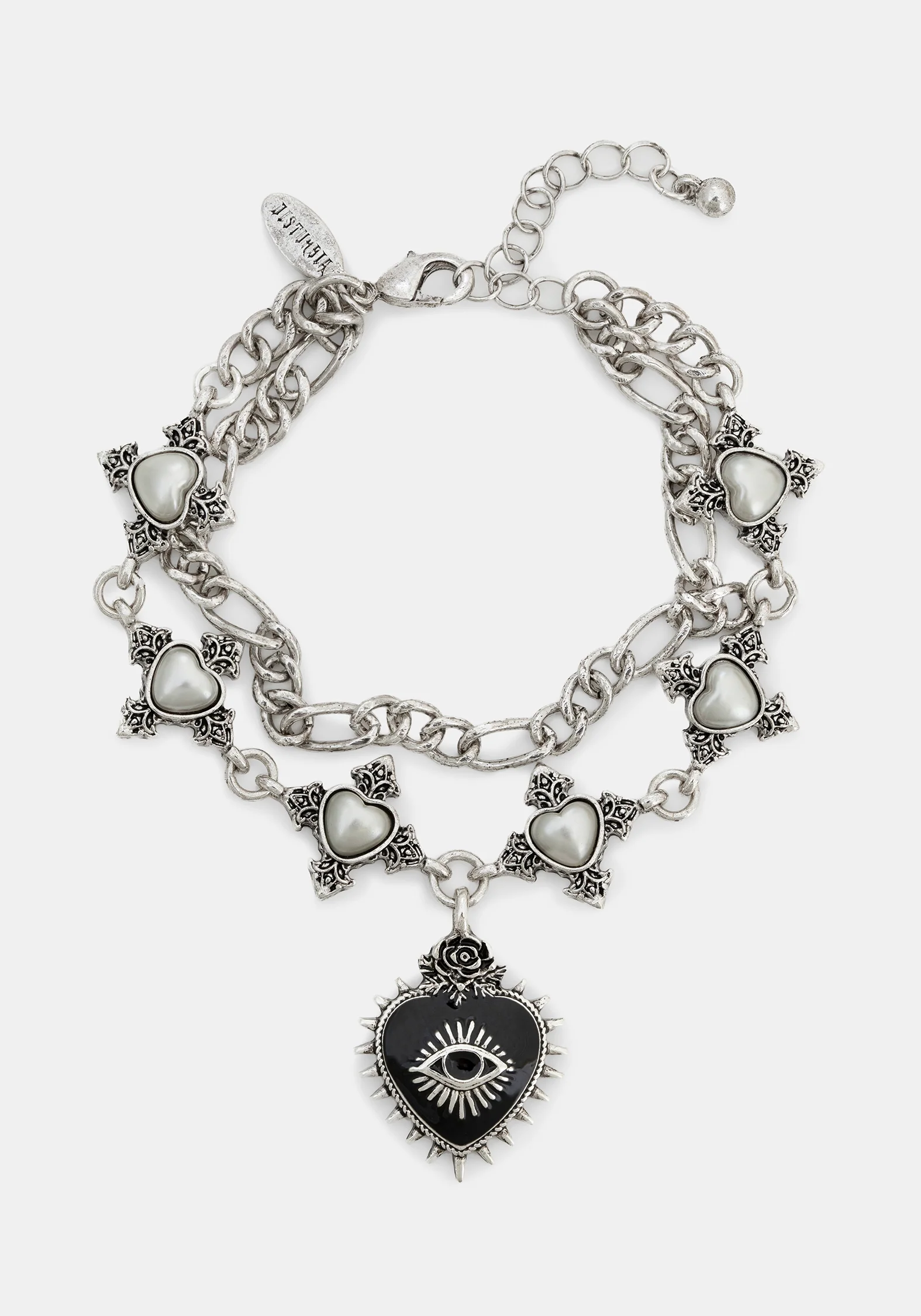 Amada Prickle Sacred Heart Layered Chunky Bracelet - Image 4