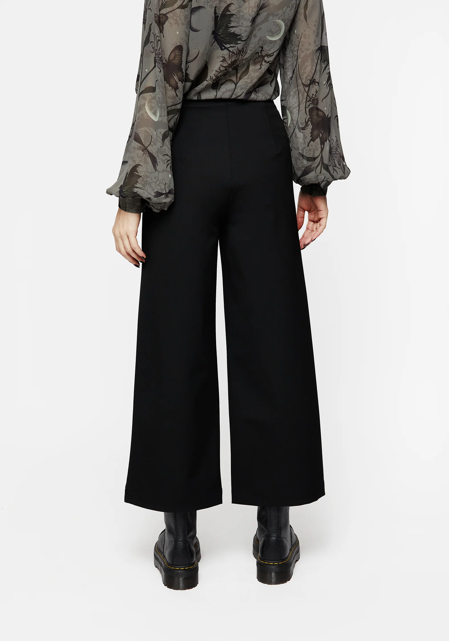 Amalthea Embroidered Tailored Wide Leg Trousers - Image 3