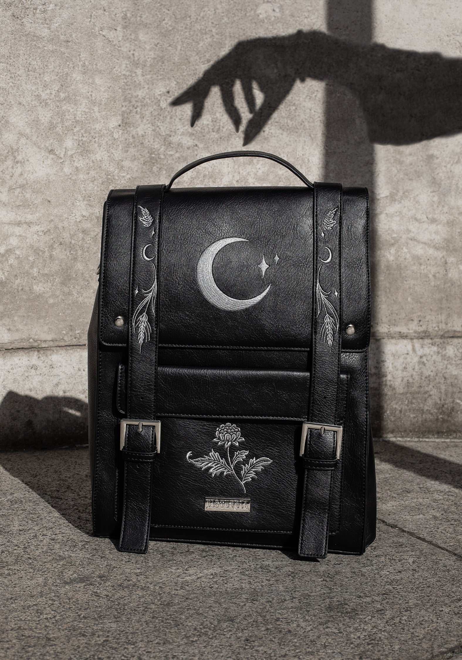 Aradia Embroidered Satchel Bag - Image 11