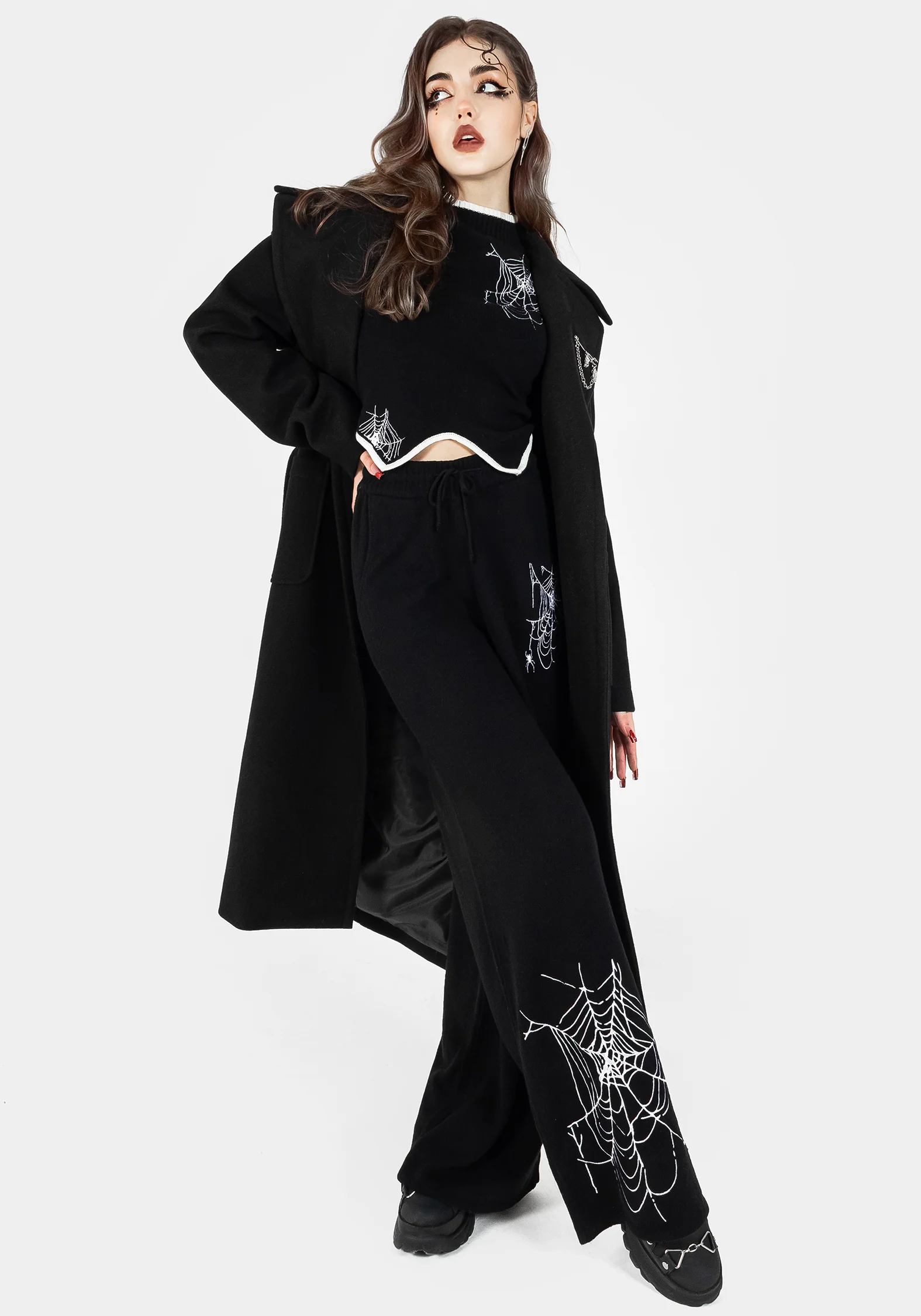 Araneae Embroidered Long Sleeve Knit Jumper - Image 6