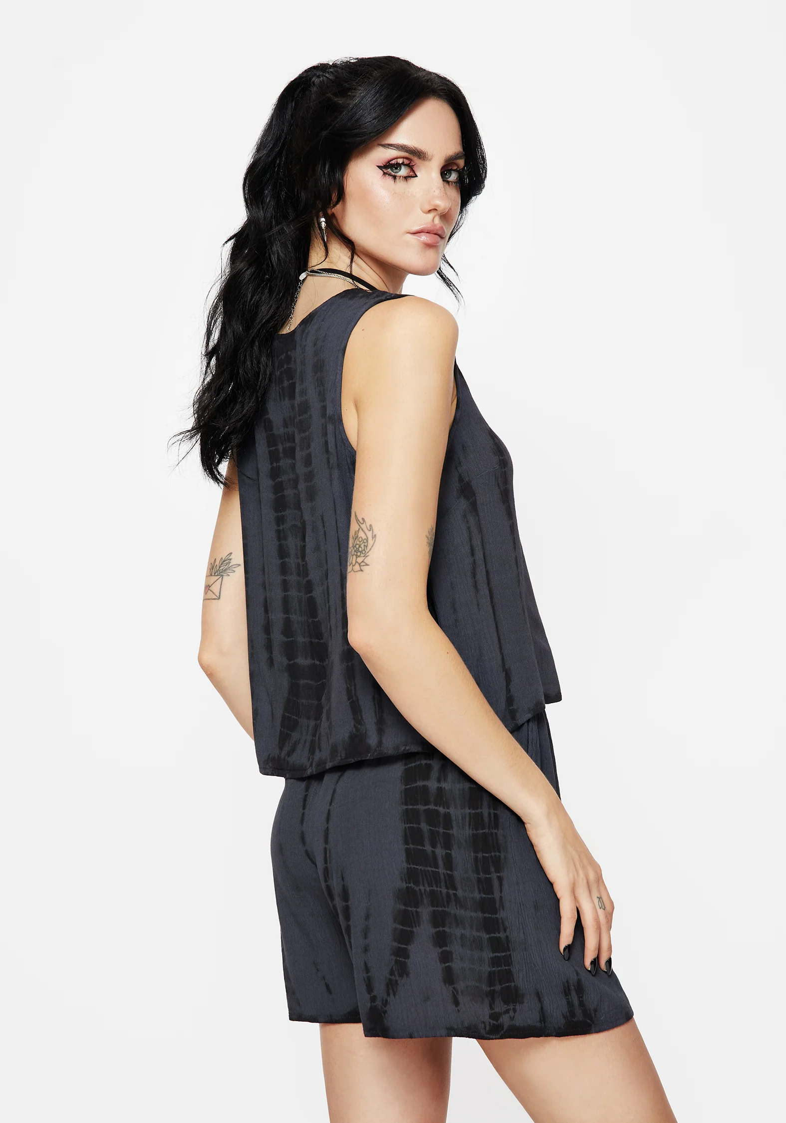 Aria Tie Dye Button Up Top - Image 3