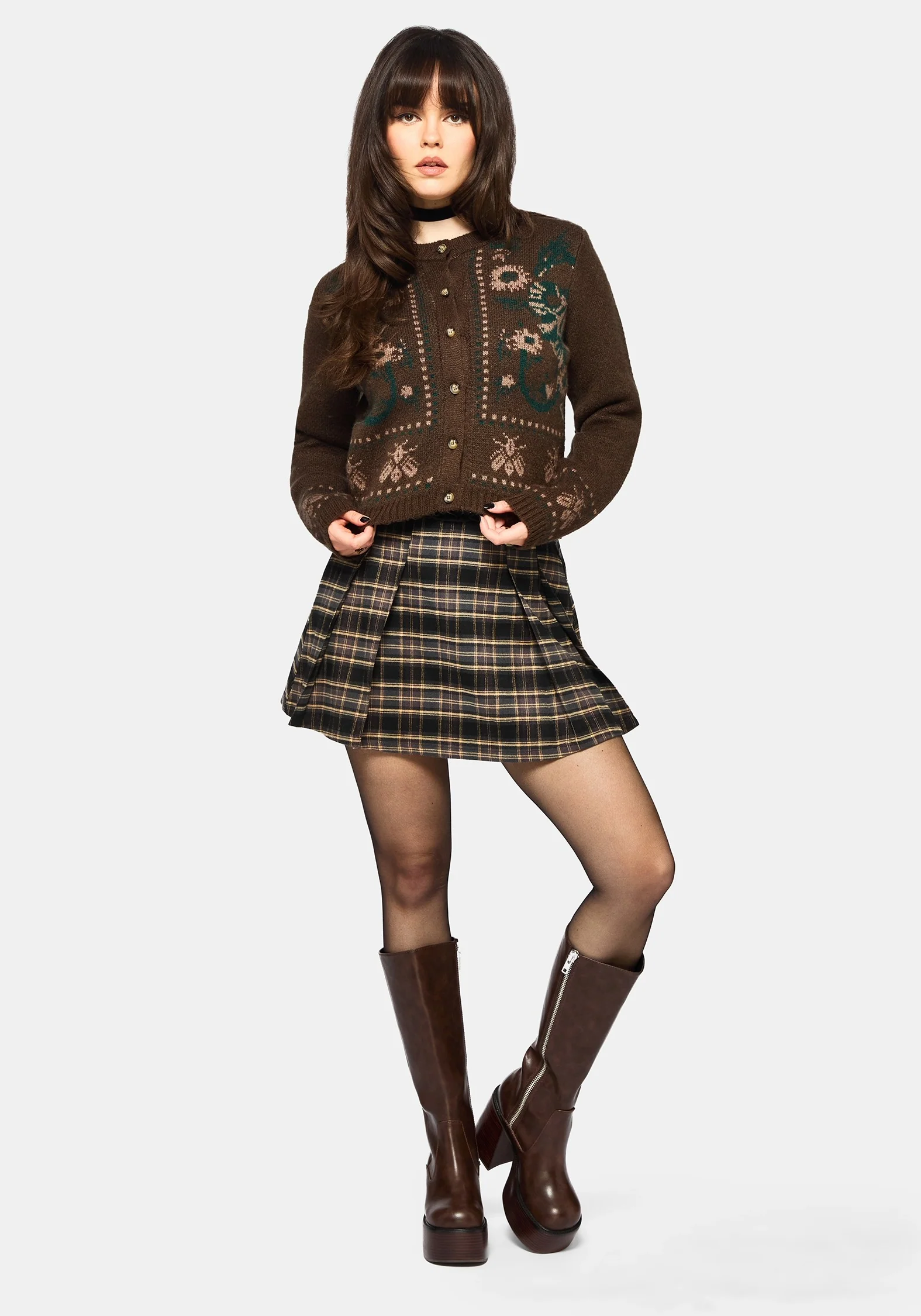 Aura Dragon Jacquard Knit Cardigan - Image 4