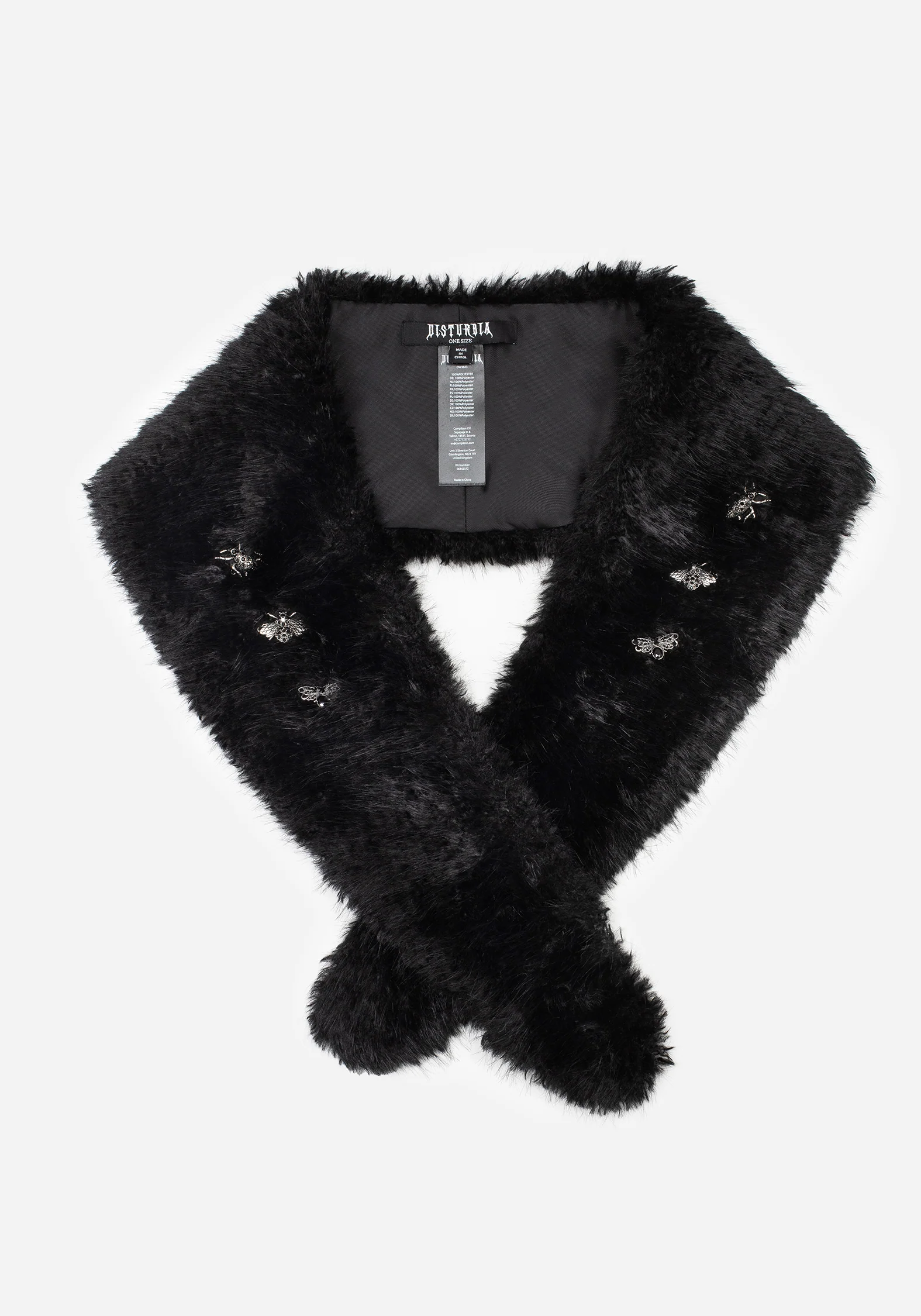 Aven Bug Faux Fur Scarf Collar - Image 7