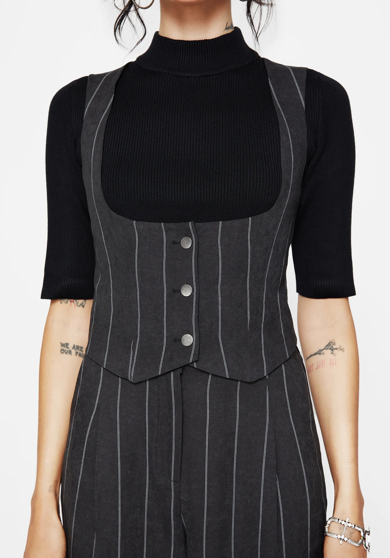 Bellum Stripe Tailored Waistcoat - Image 2