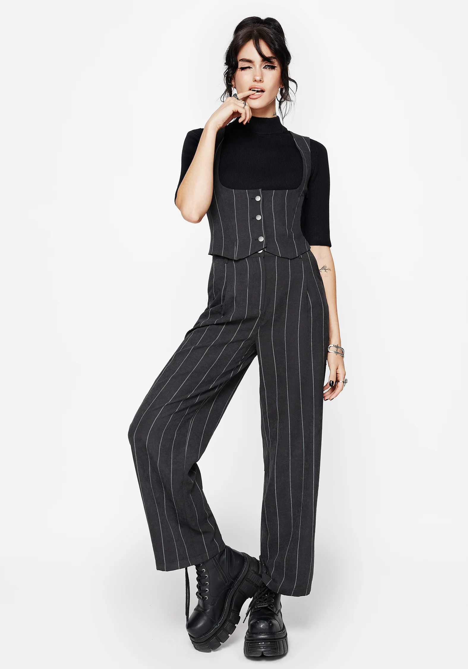 Bellum Stripe Tailored Waistcoat - Image 4
