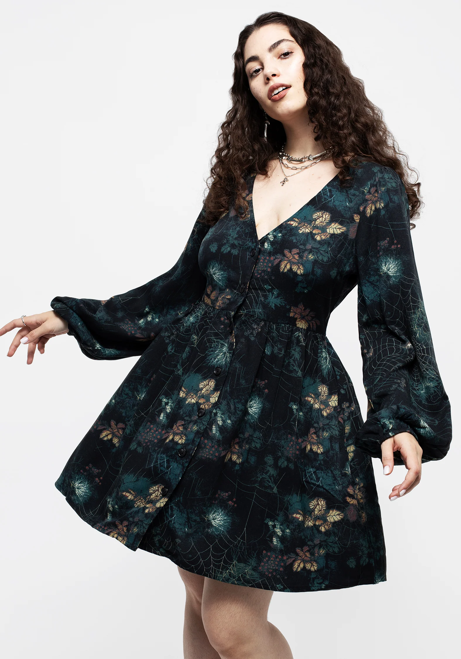 Blackthorn Button Up Mini Dress - Image 4