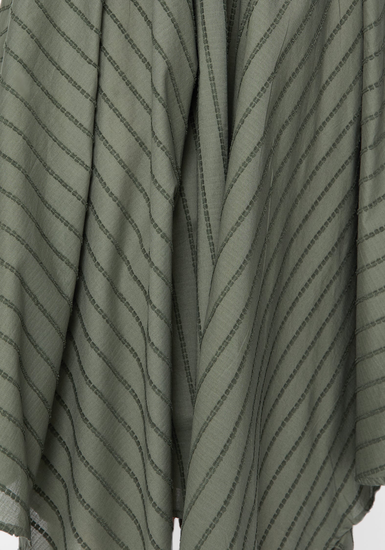 Blythe Cotton Handkerchief Hem Midaxi Skirt - Green - Image 2
