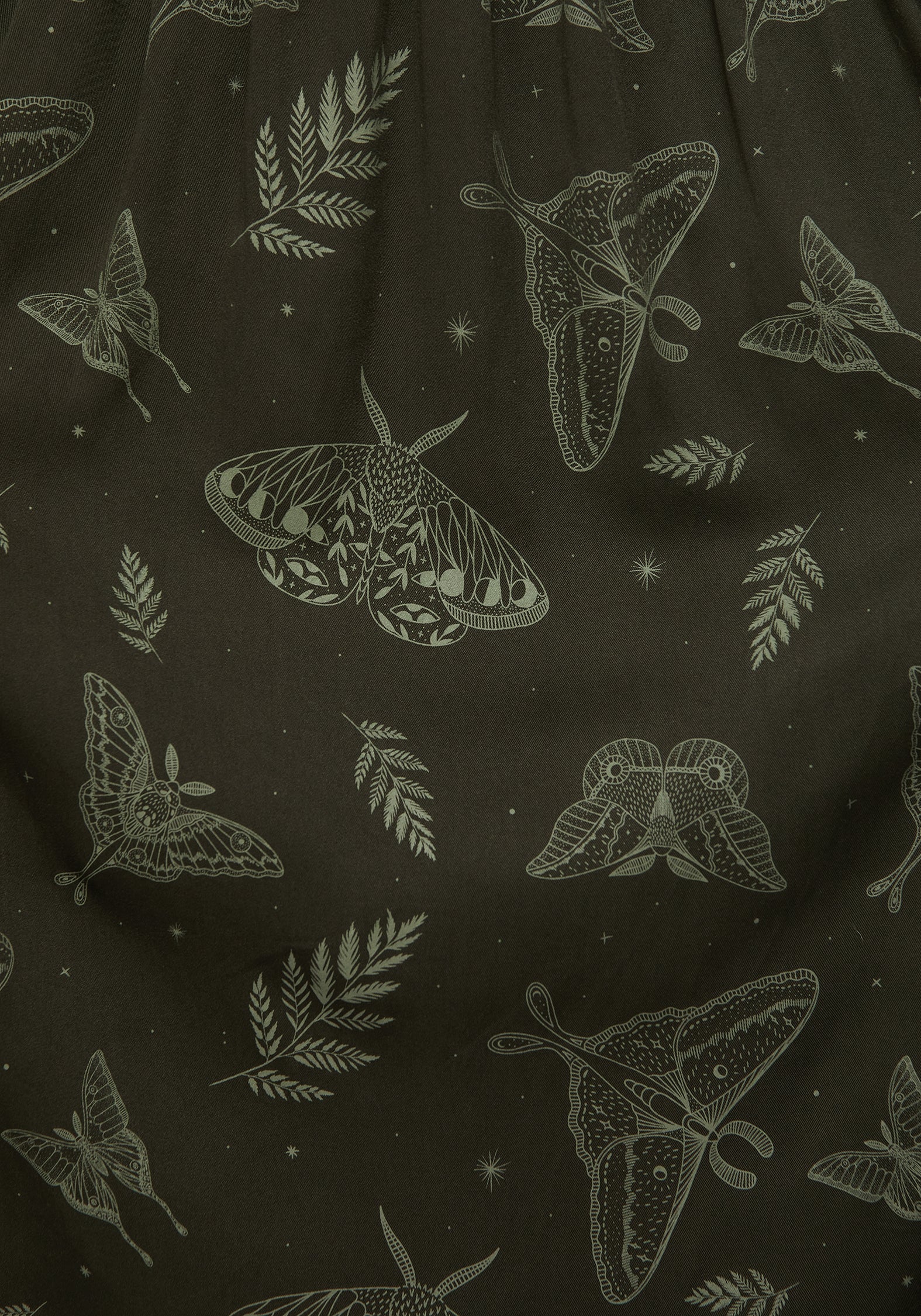 Callopistria Moth Print Midi Skirt - Green - Image 2