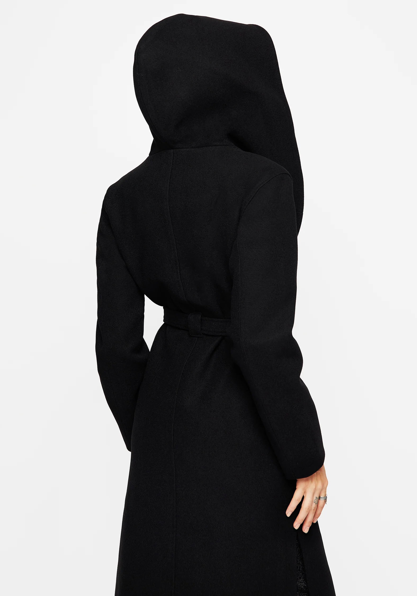 Catacomb Hooded Belted Coat - Image 2