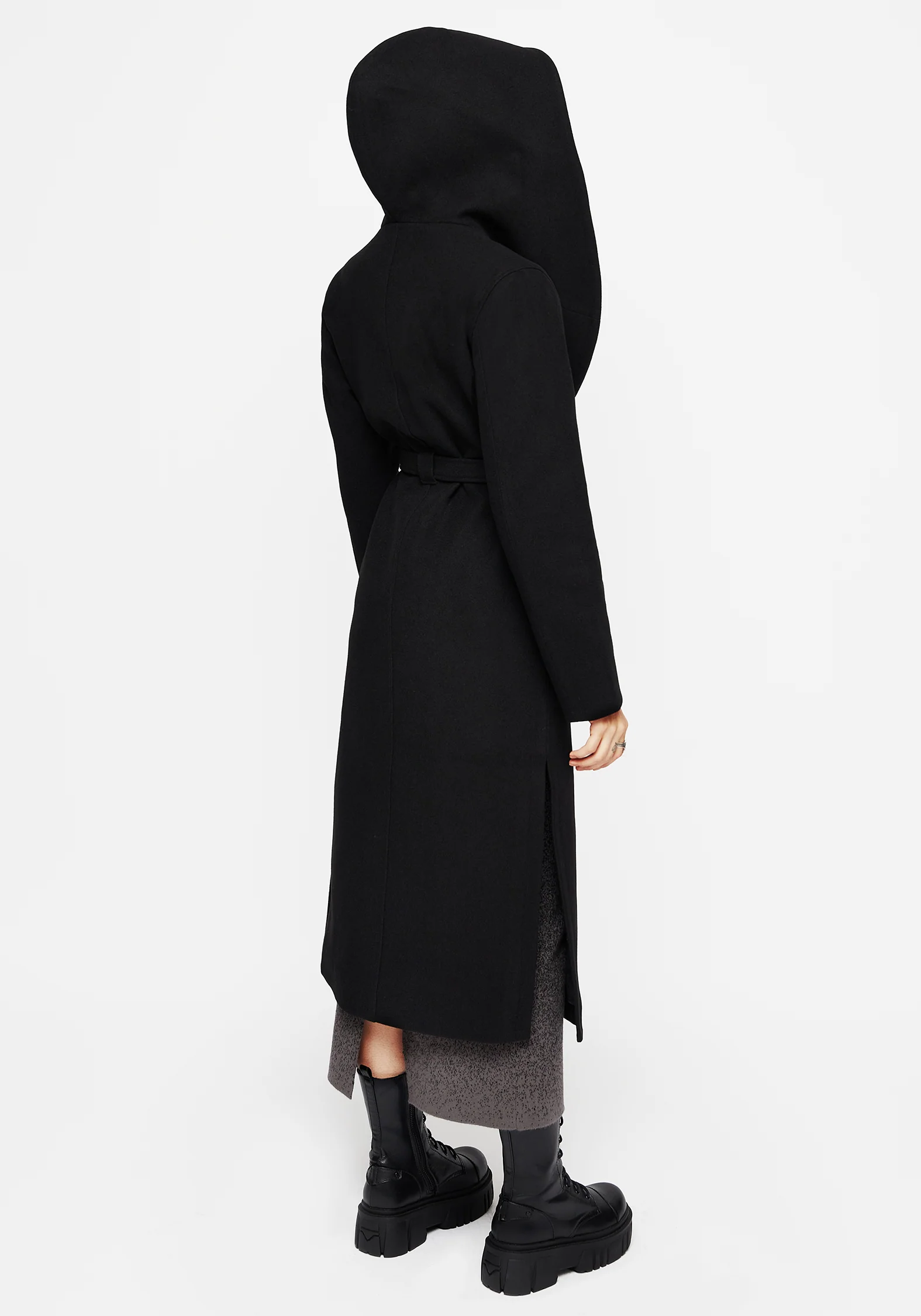 Catacomb Hooded Belted Coat - Image 4