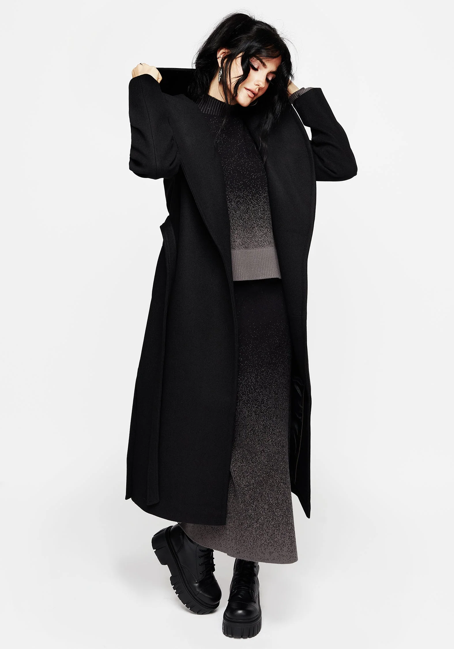 Catacomb Hooded Belted Coat - Image 5