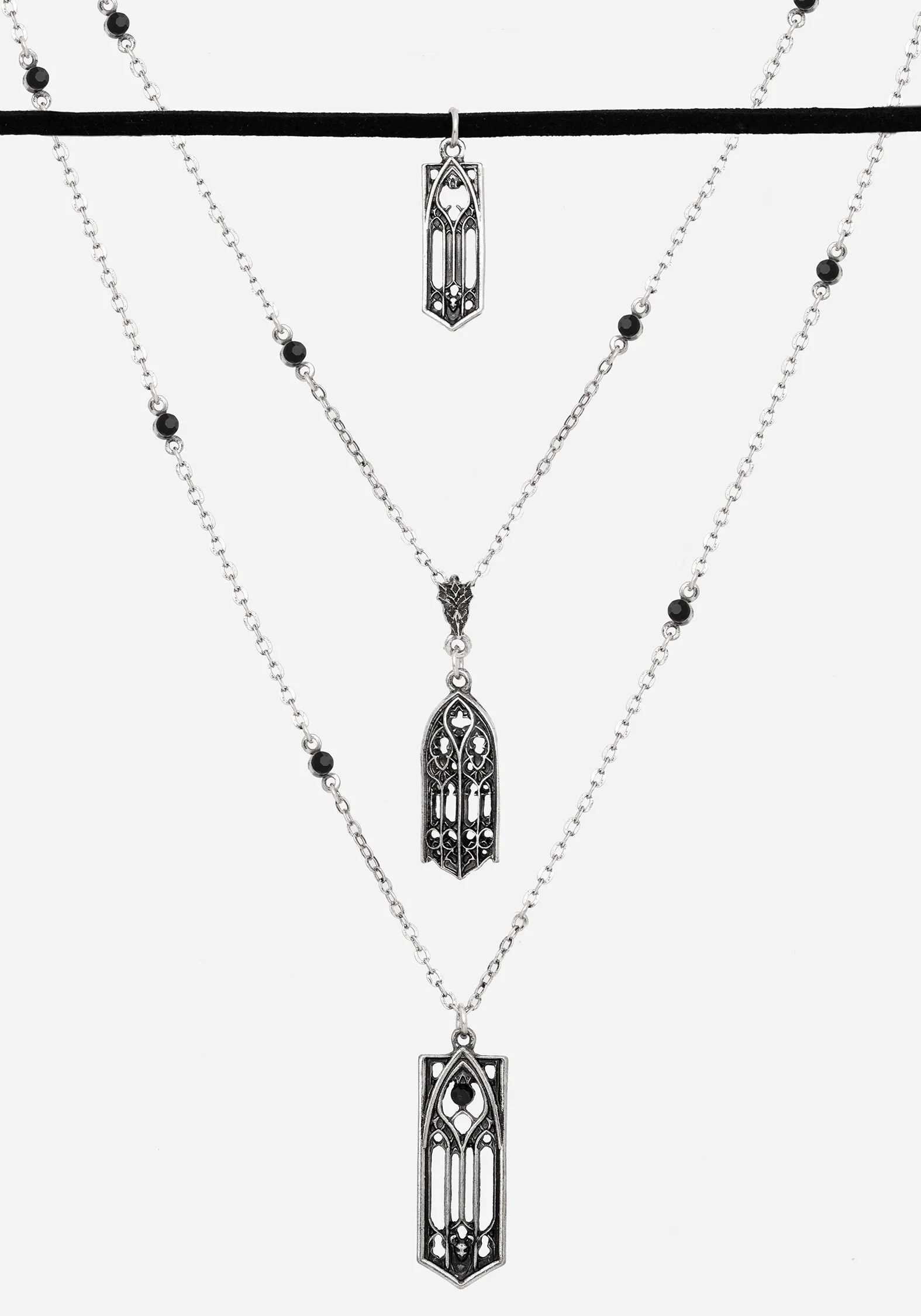 Cathedral Gothic Layered Necklace - Image 3