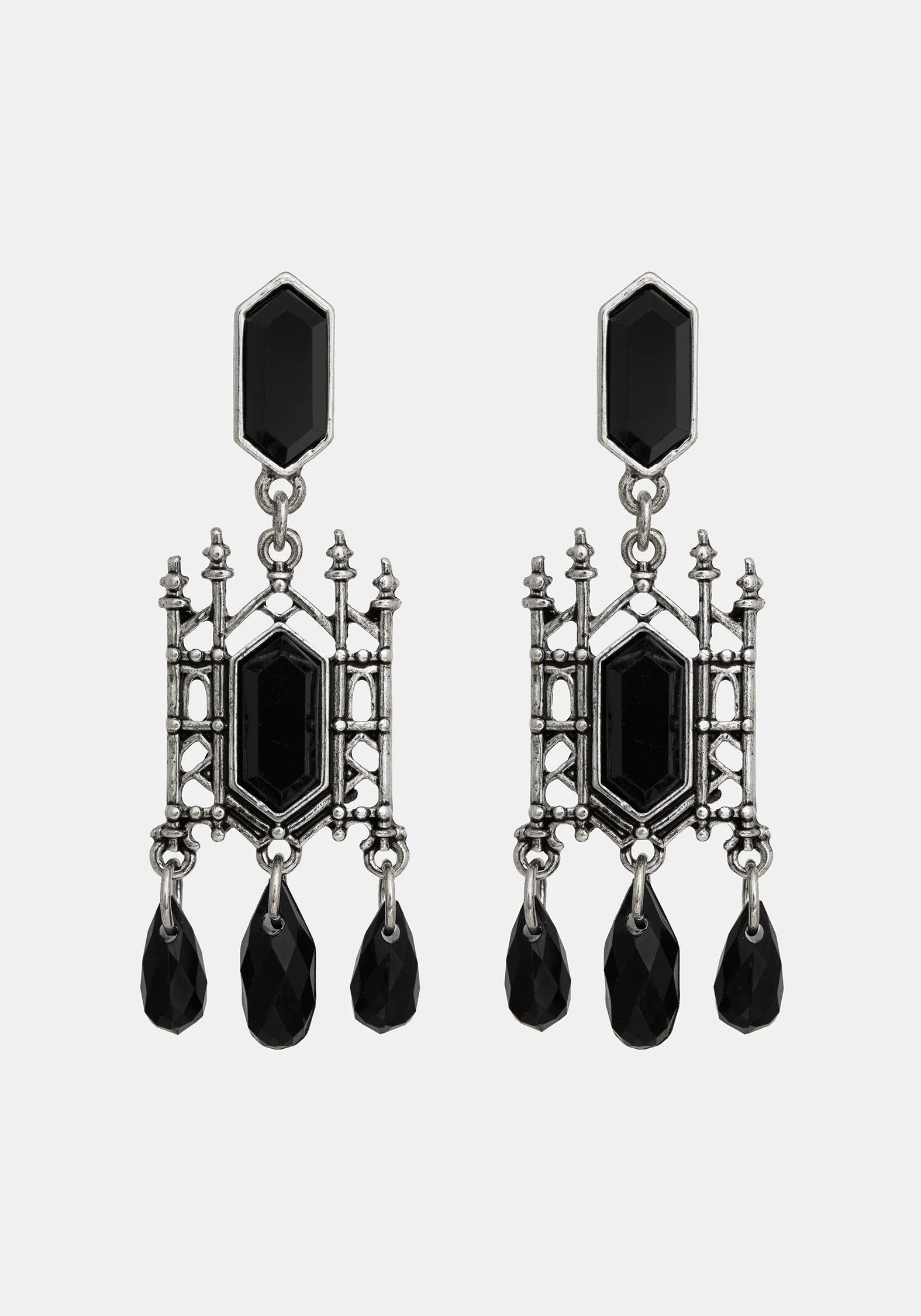 Cathedral Stone Drop Dangle Earrings