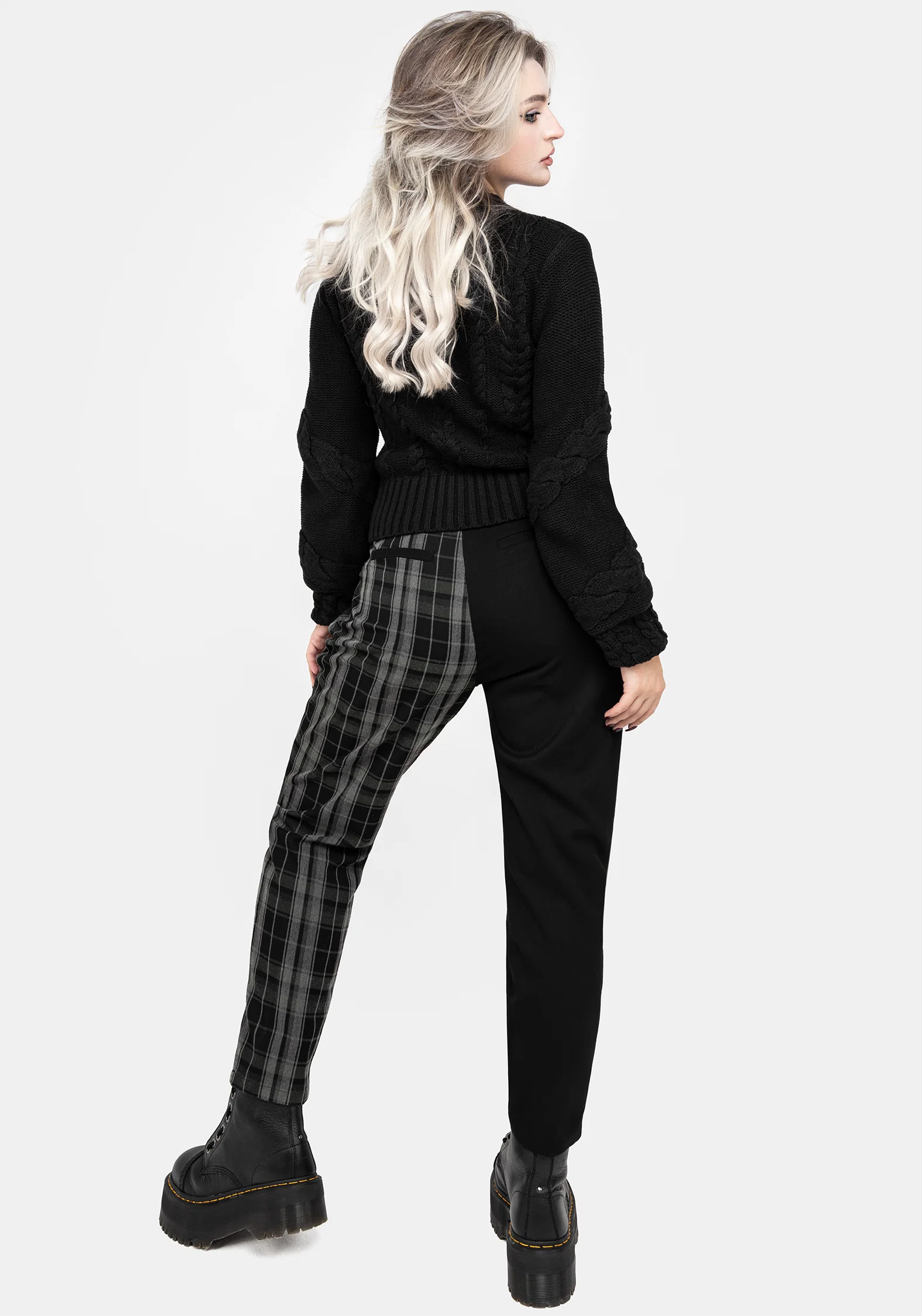 Checkmate High Waist Tapered Trousers - Image 3