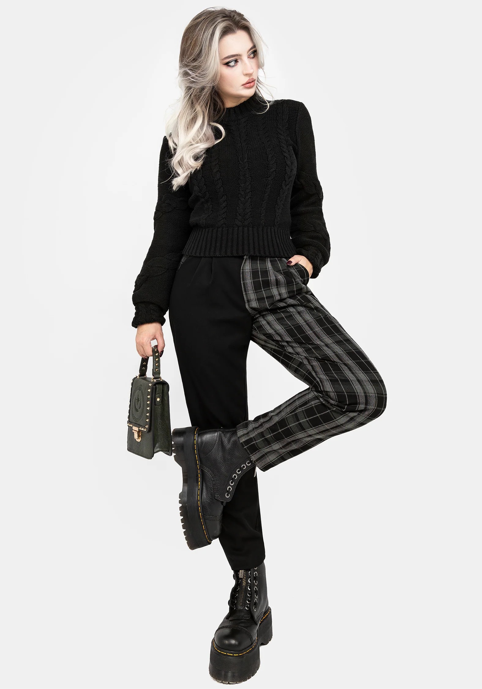 Checkmate High Waist Tapered Trousers - Image 7