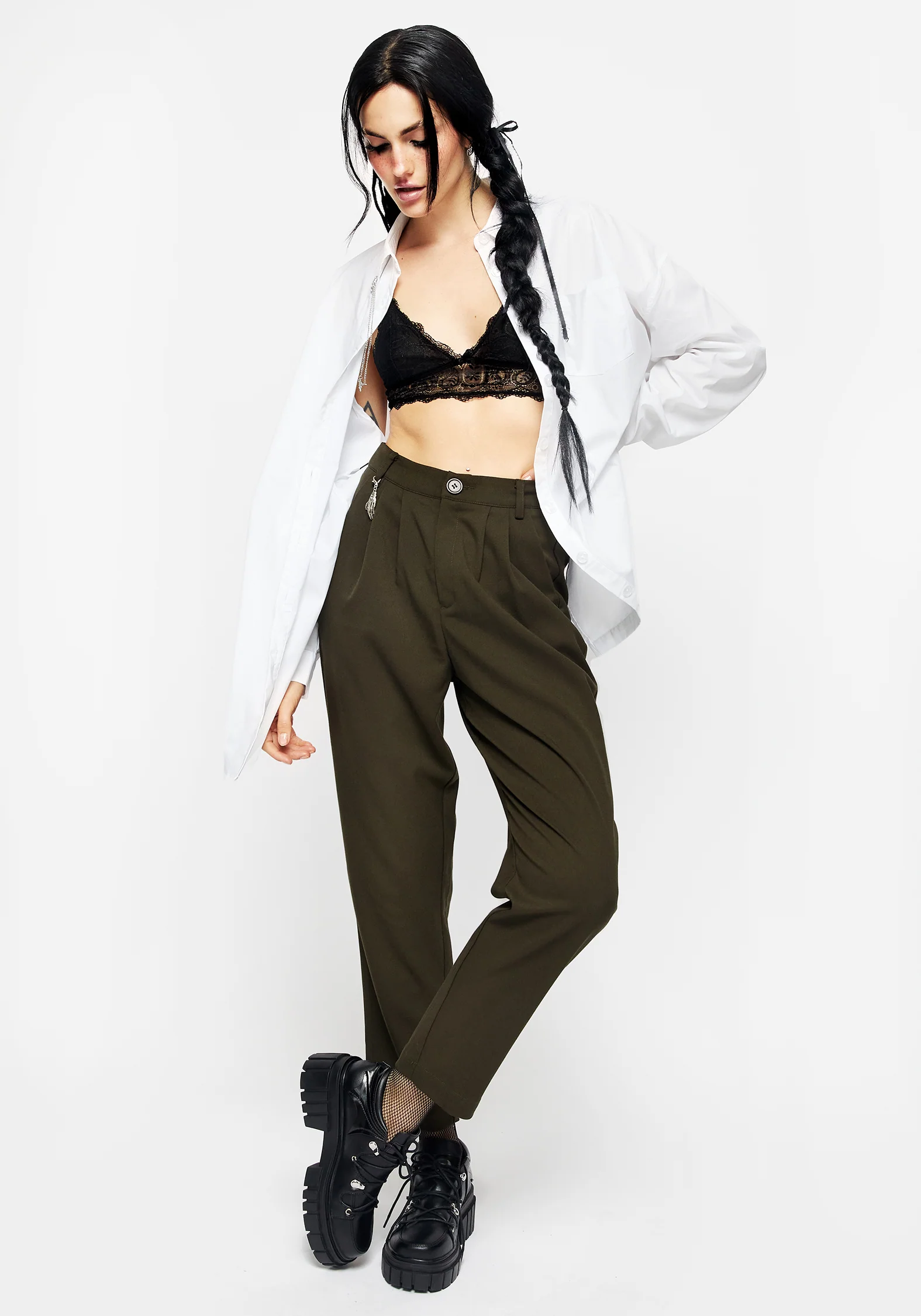 Chiromancy Collar Loose Fit Shirt - Image 10