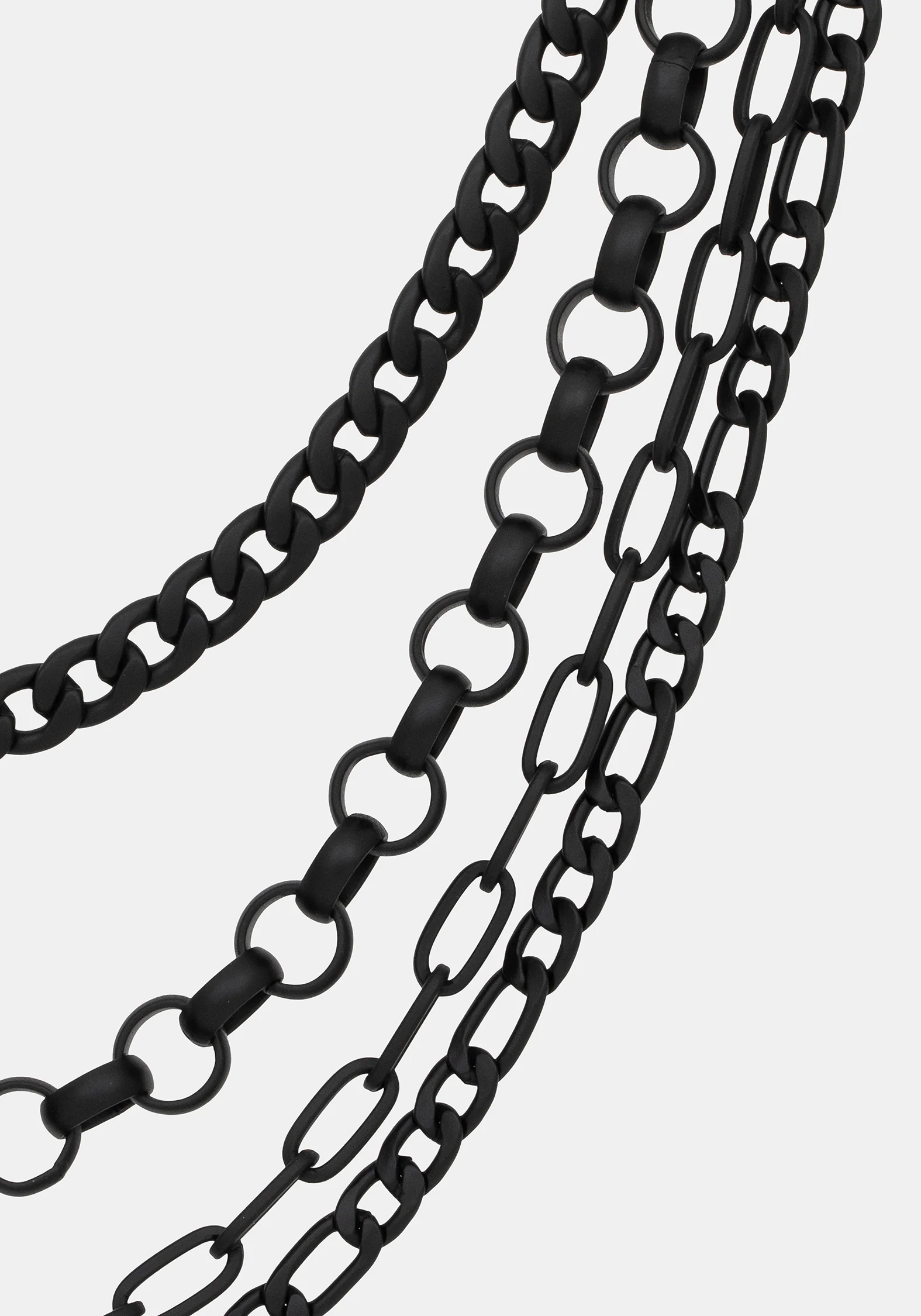Chorx Layered Jet Chain Necklace - Image 4