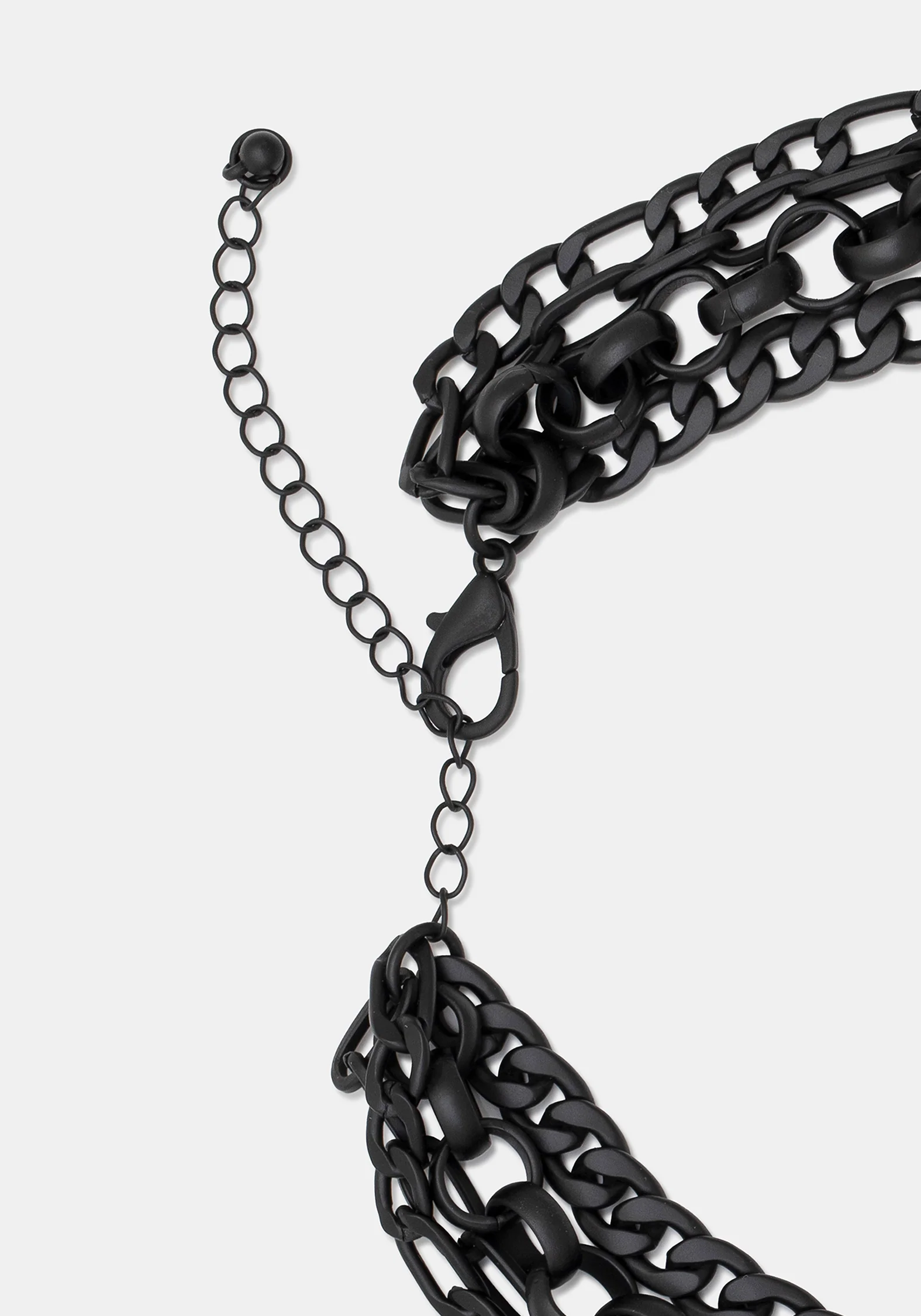 Chorx Layered Jet Chain Necklace - Image 7