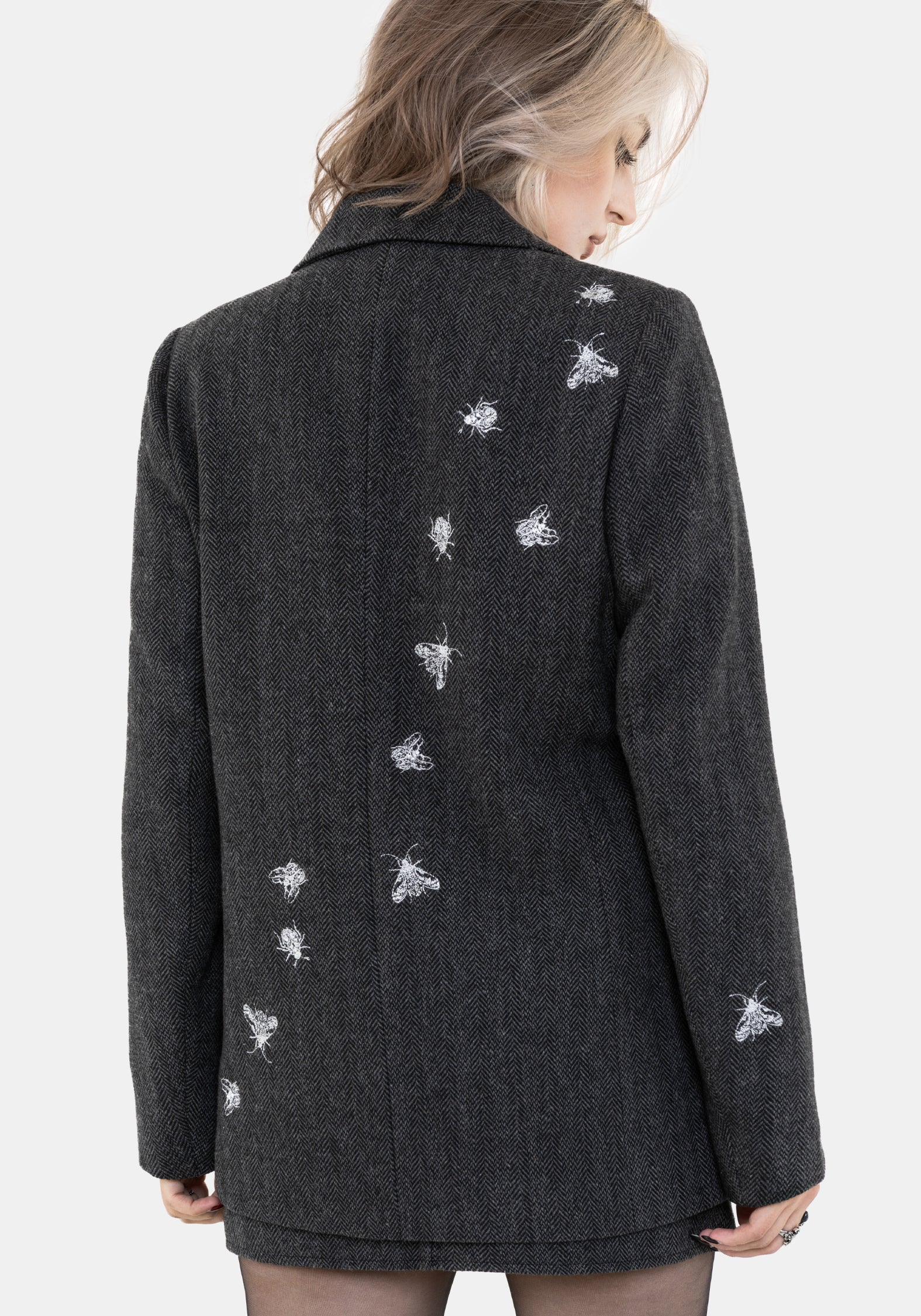 Chrysina Beetle Sequin Embellished Relaxed Blazer - Image 3