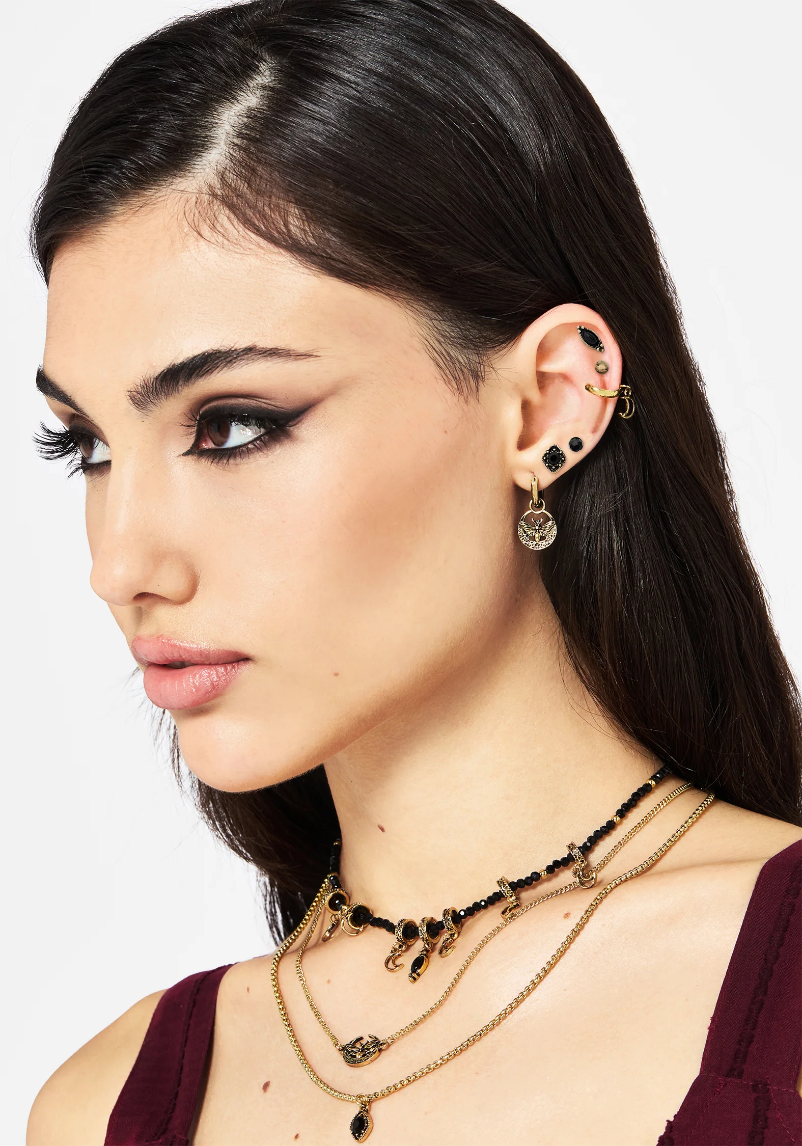 Ciela Moon Moth Earring Set - Image 5
