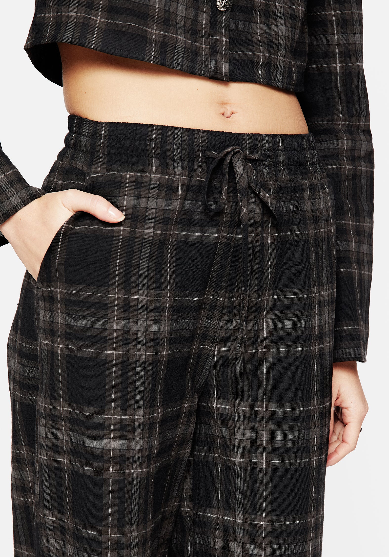 Clover Check Crop Trousers - Image 2
