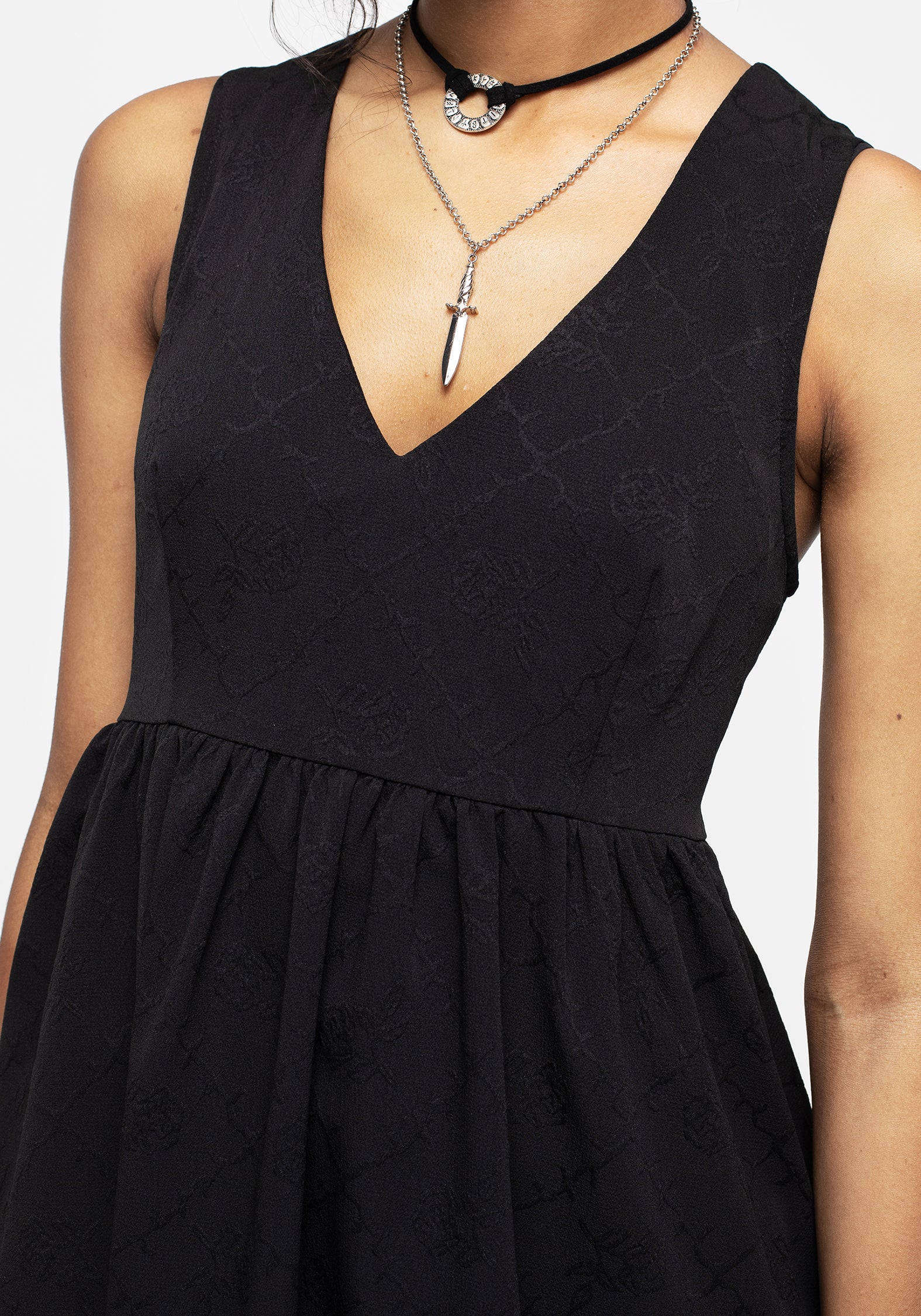 Cosette V-Neck Mini Smock Dress - Image 2