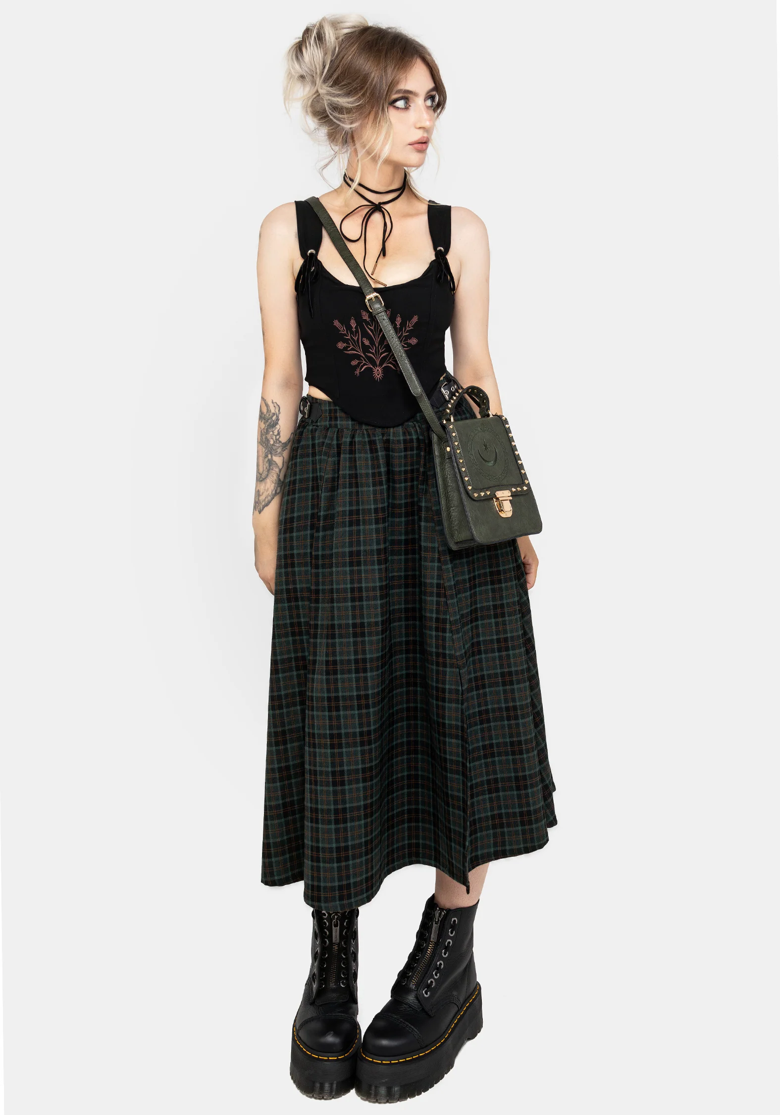 Cybele Embroidered Crop Corset Top - Image 5