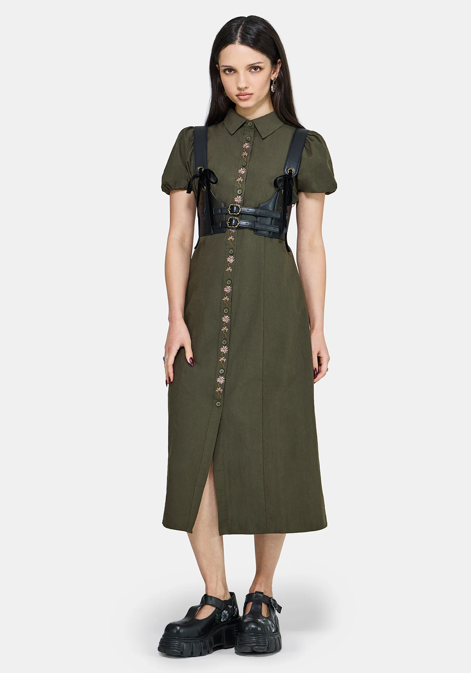 Cybele Embroidered Tie Front Harness - Image 6