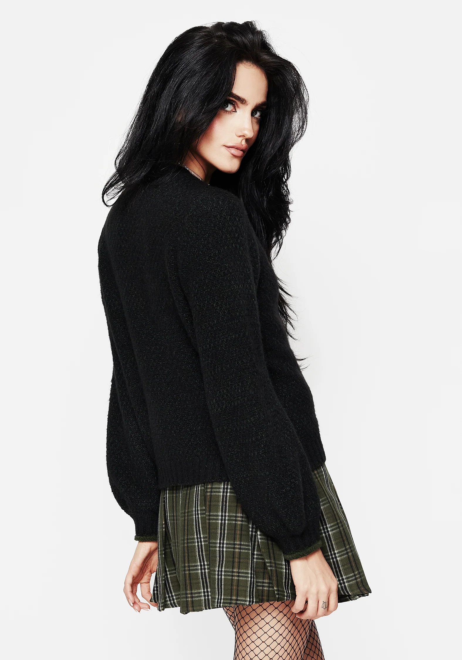 Dawsonia Embroidered Knit Crop Cardigan - Image 3