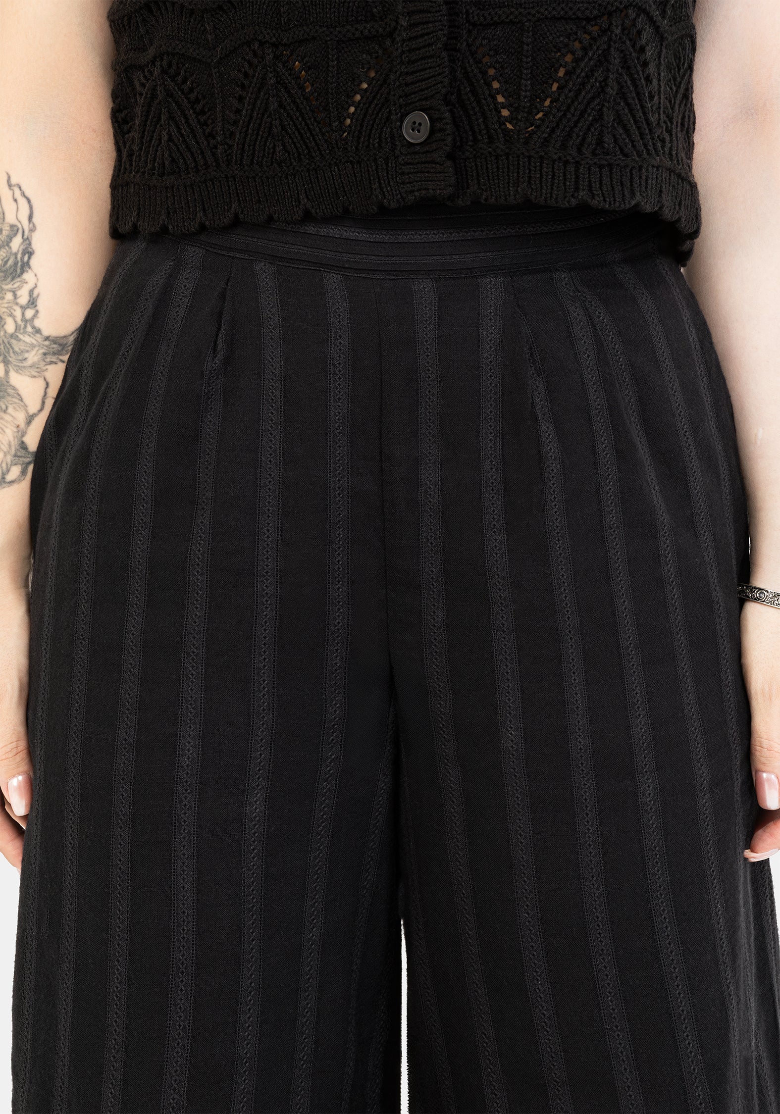 Delores Striped Cotton Balloon Trousers - Image 2