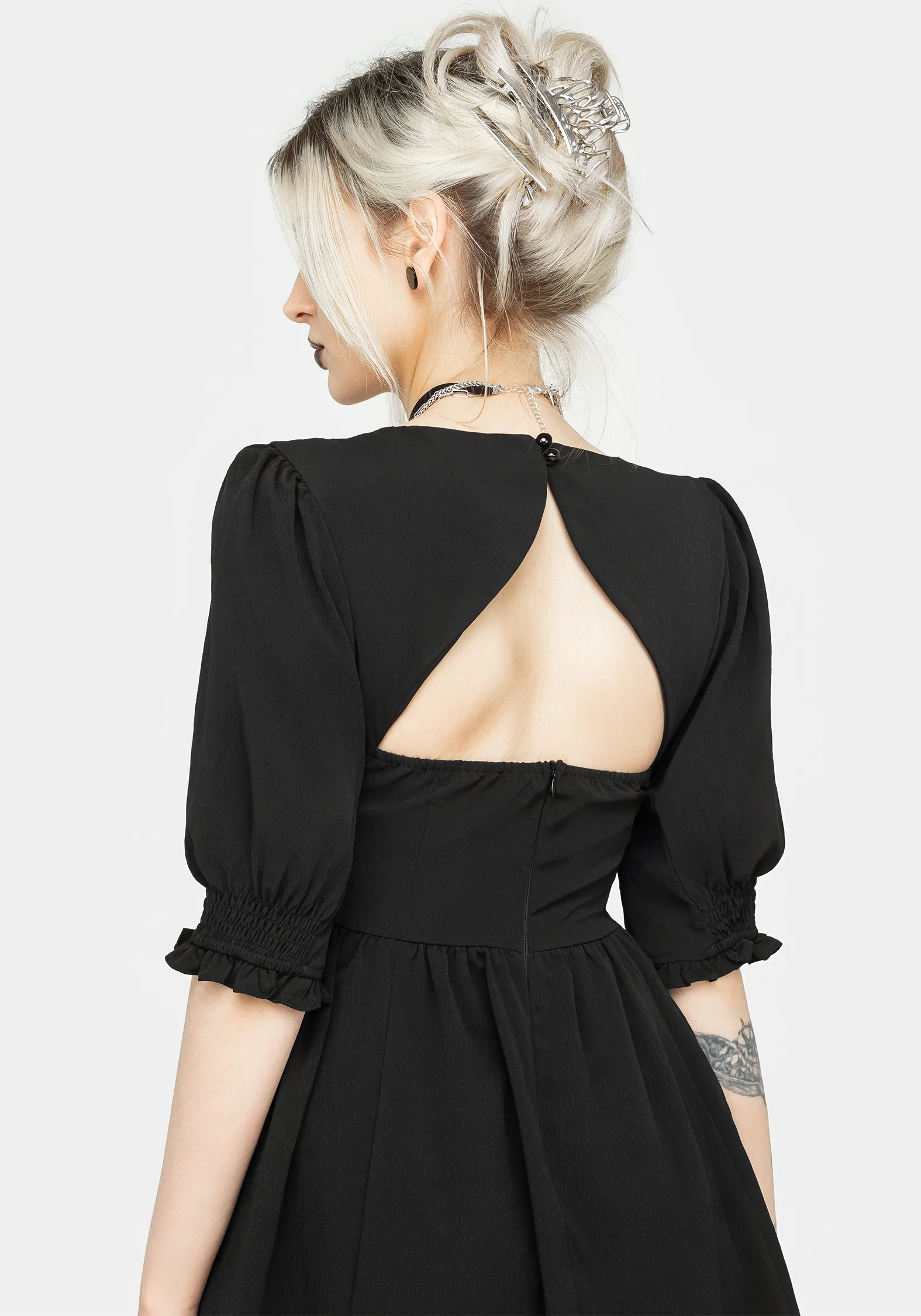 Divination Textured Mini Dress - Image 8
