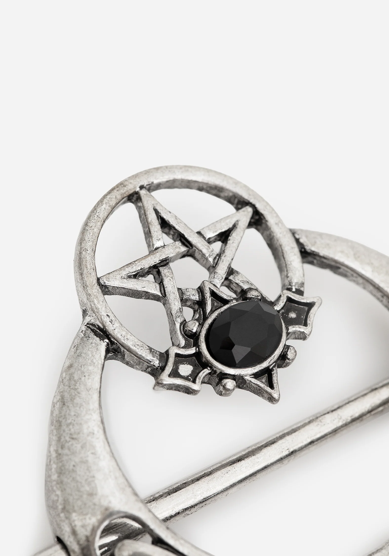 Druantia Pentagram Moon Hair Pin - Image 4