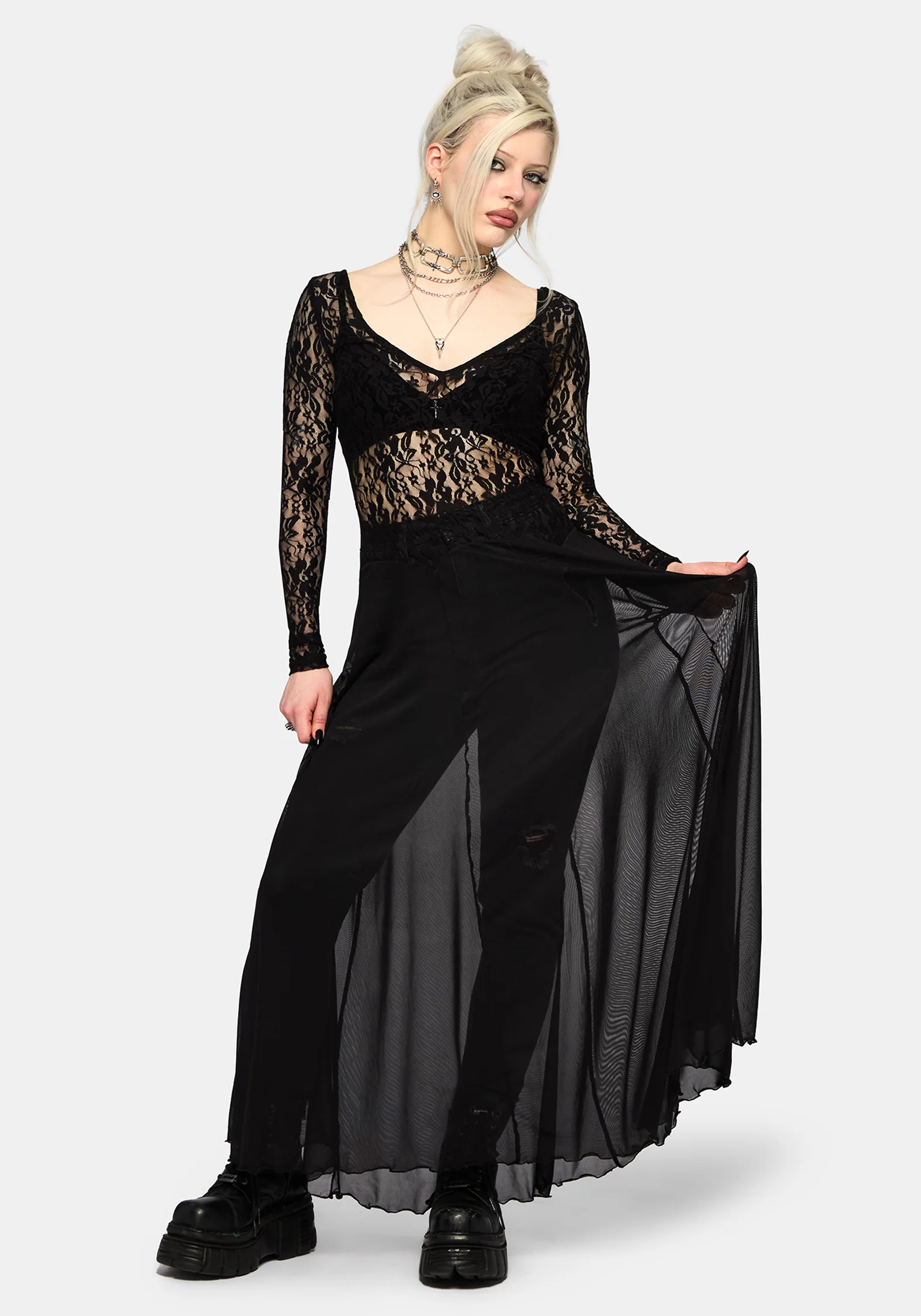 Eltharia Lace Bodice Maxi Dress - Image 6