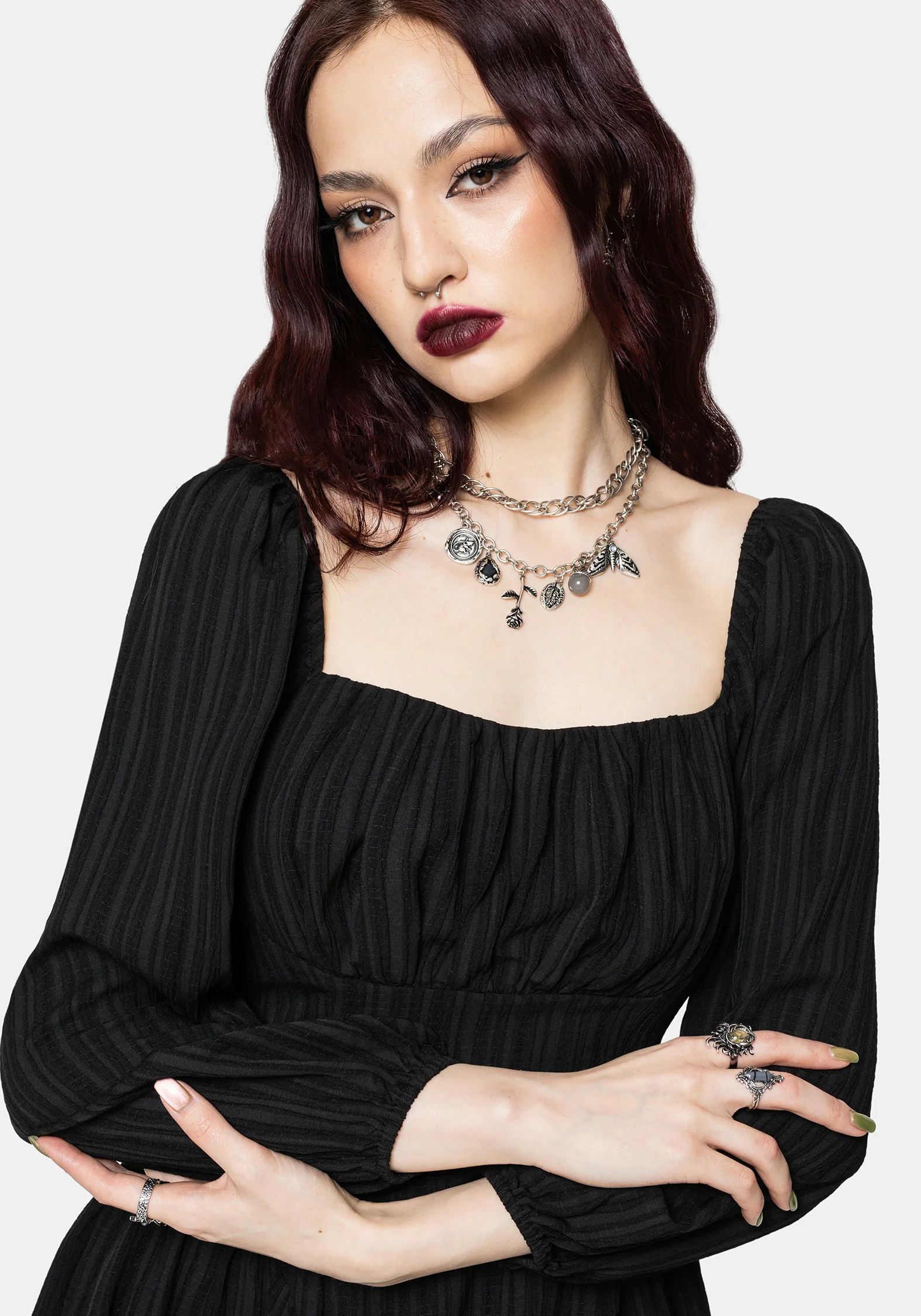 Fenella Ruched Mini Dress - Image 2
