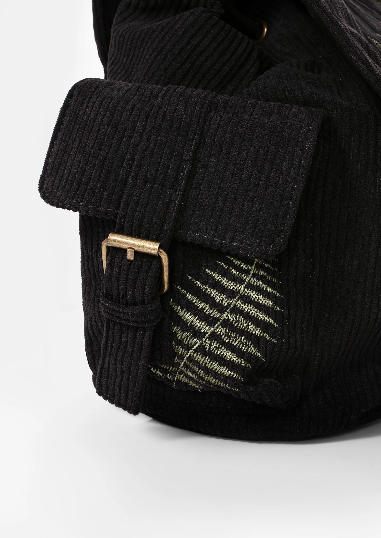 Fern Embroidered Satchel Backpack - Image 4