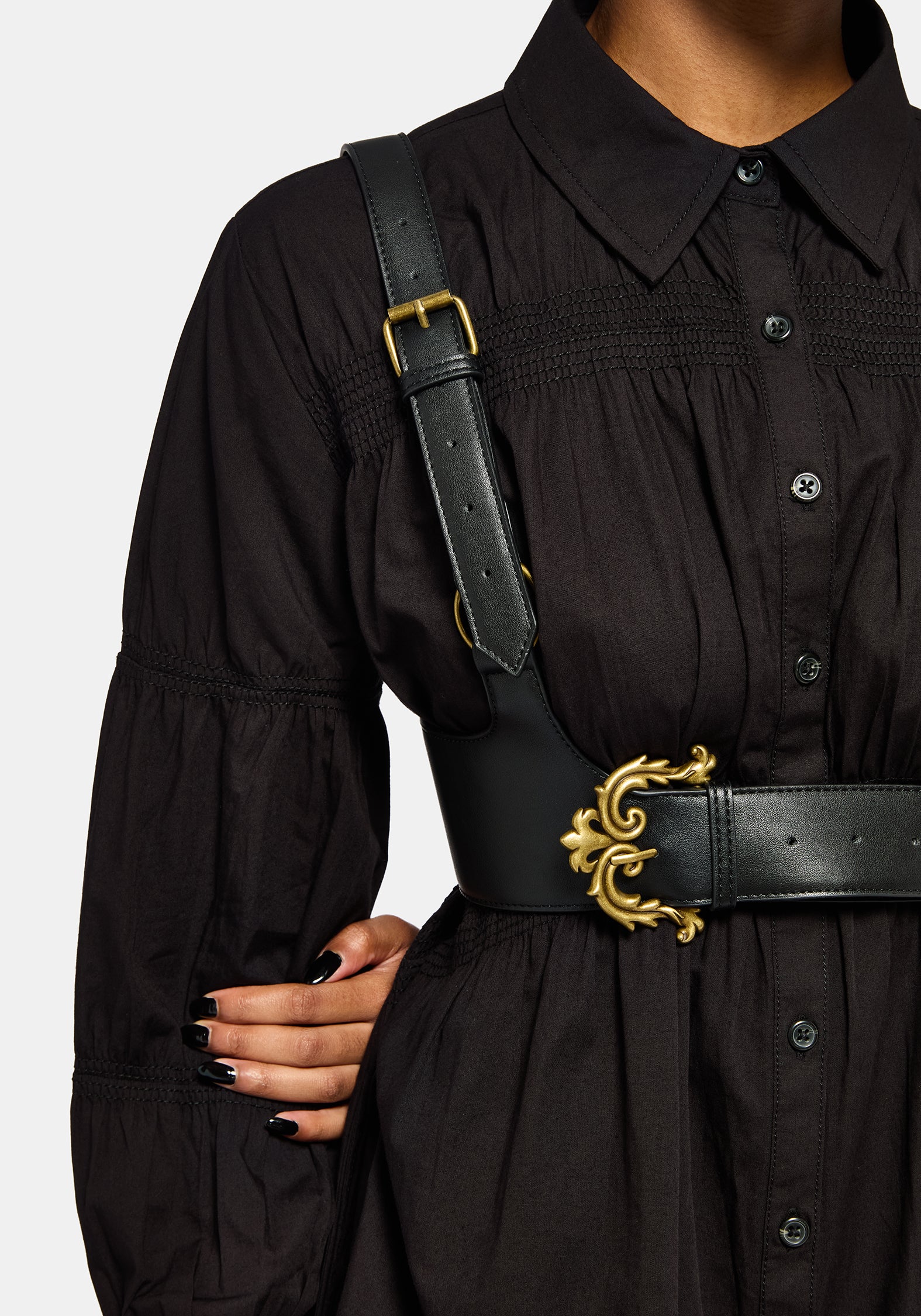 Fleur de Lis Buckle Harness - Image 3