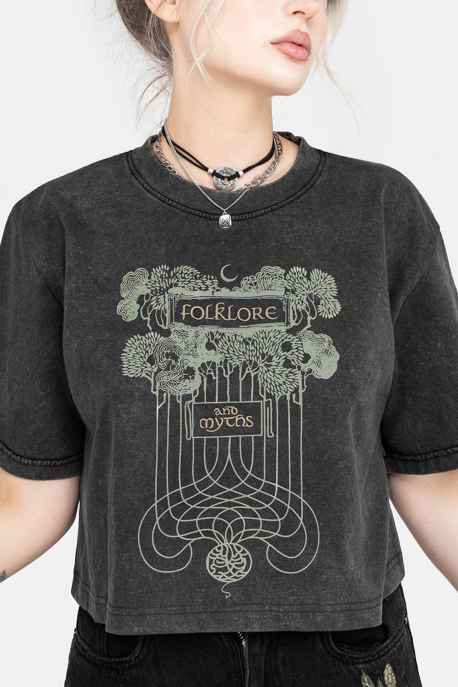 Folklore Boxy Crop T-shirt - Image 5