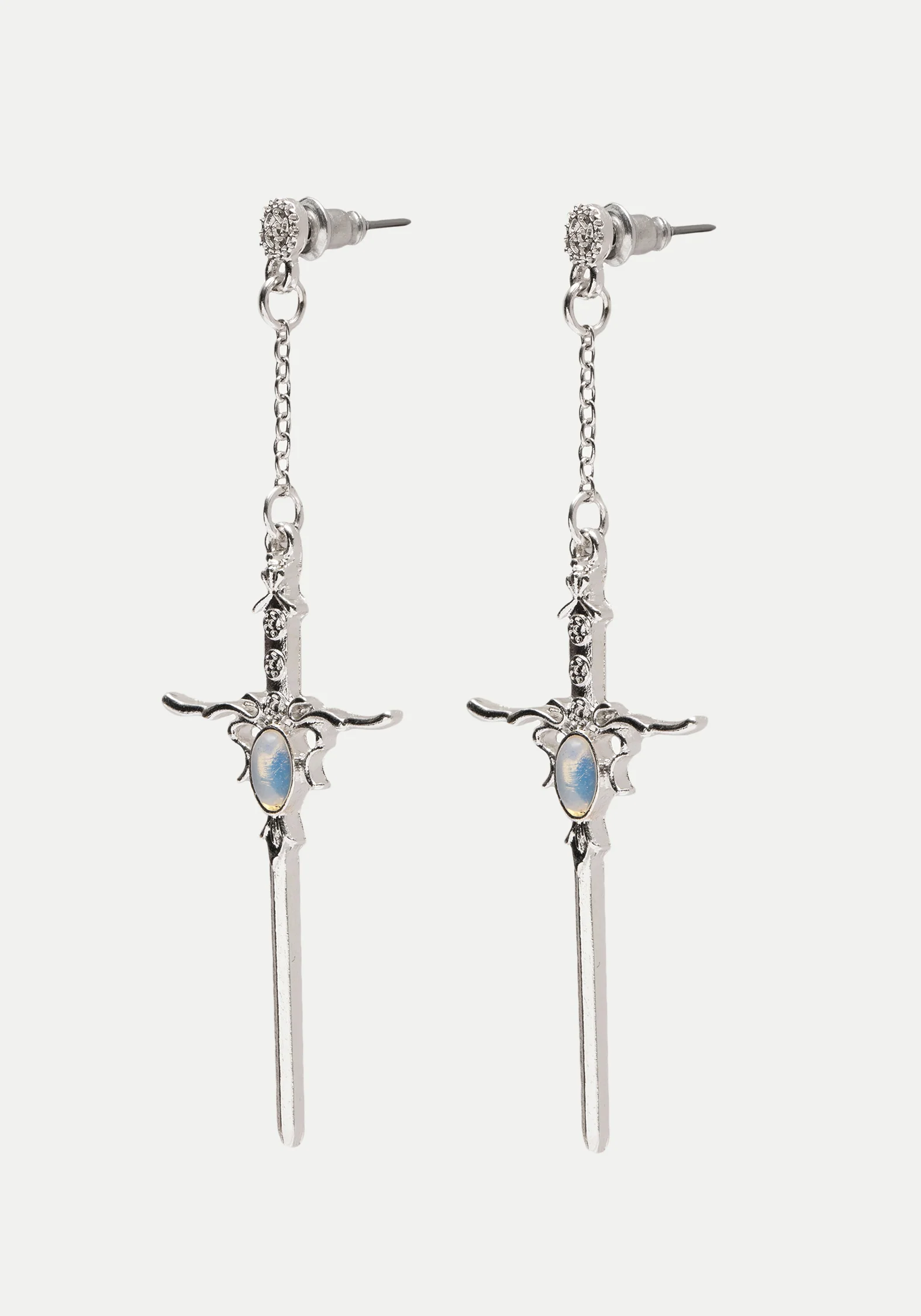 Galatine Opal Sword Earrings - Image 4