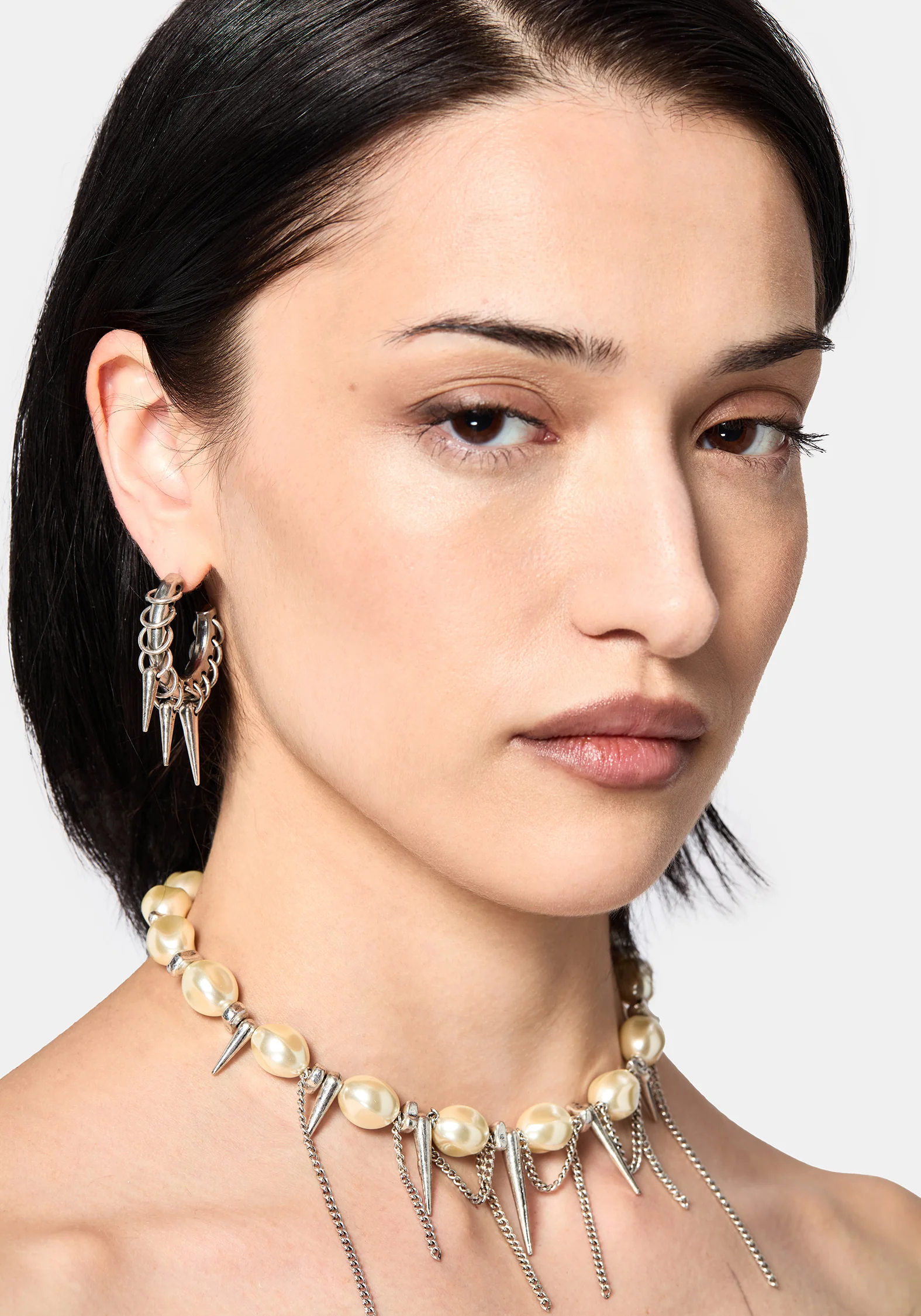 Gloryx Spike Pierced Hoops - Image 4