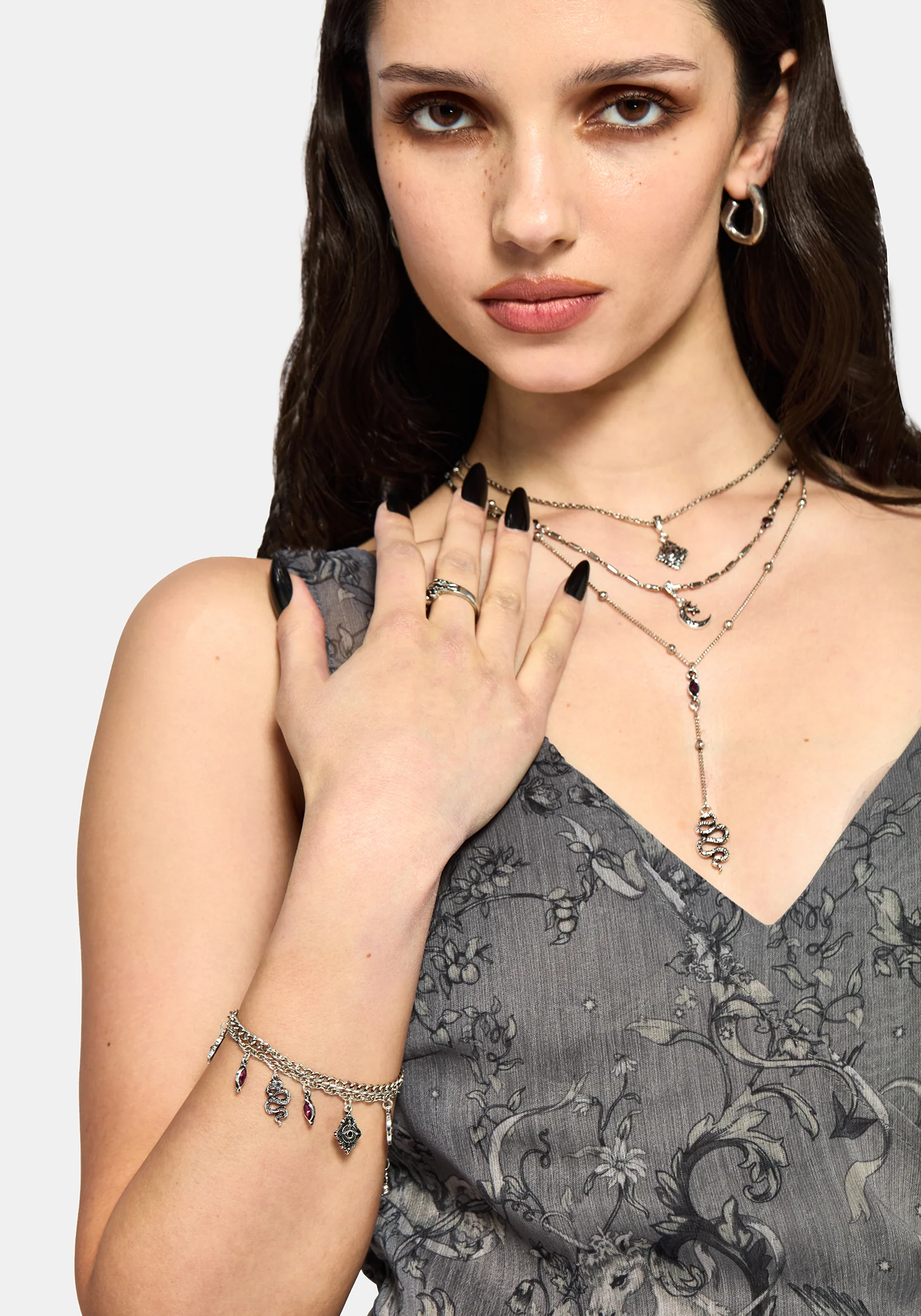 Gorthe Layered Snake Eye Bracelet - Image 5