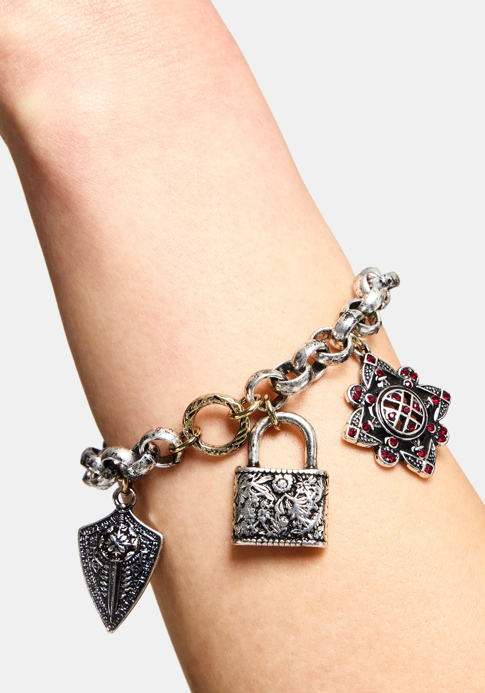 Gorthe Mixed Plate Charm Bracelet - Image 3