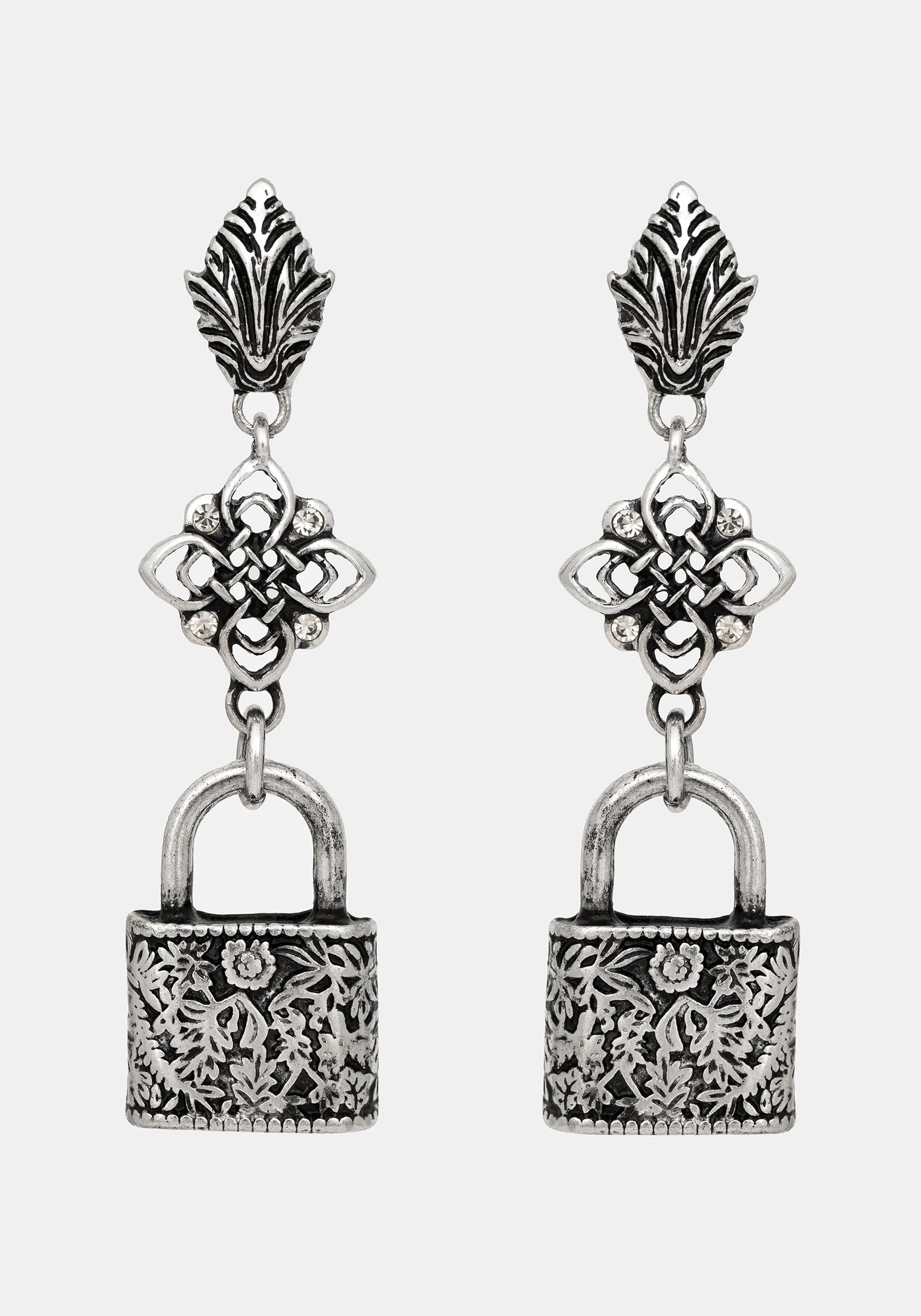 Gorthe Padlock Drop Earrings