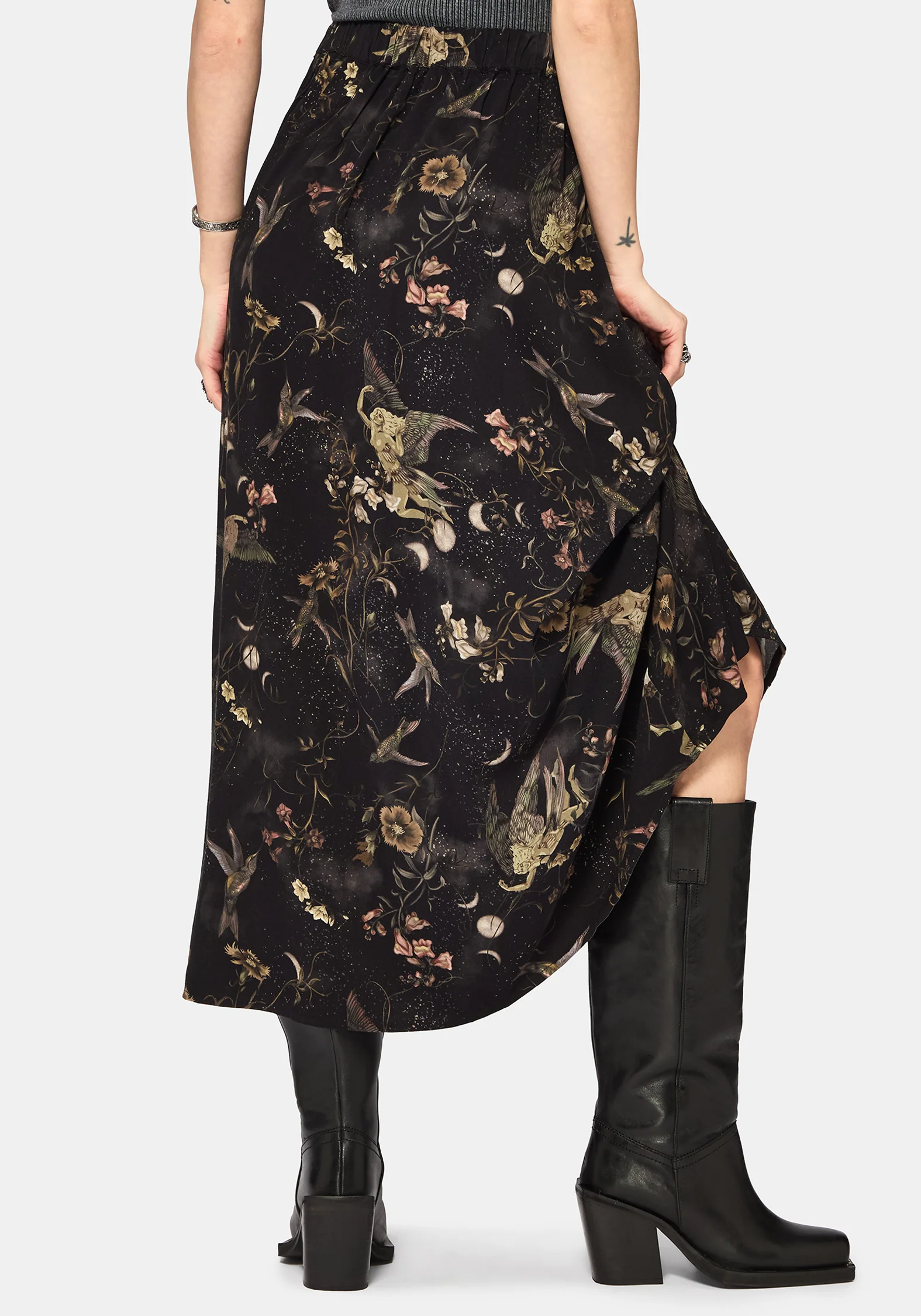 Harpyiai Print Pocket Detail Midaxi Skirt - Image 3