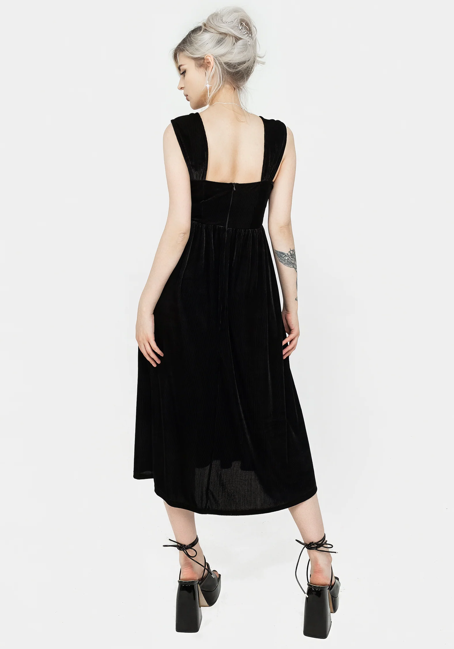 Heartless Zip Front Midi Dress - Image 3