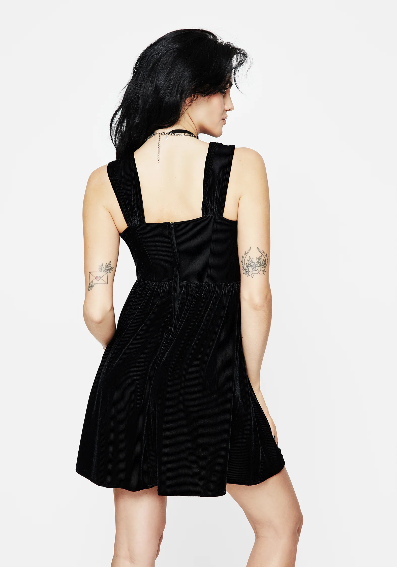 Heartless Zip Front Mini Dress - Image 3