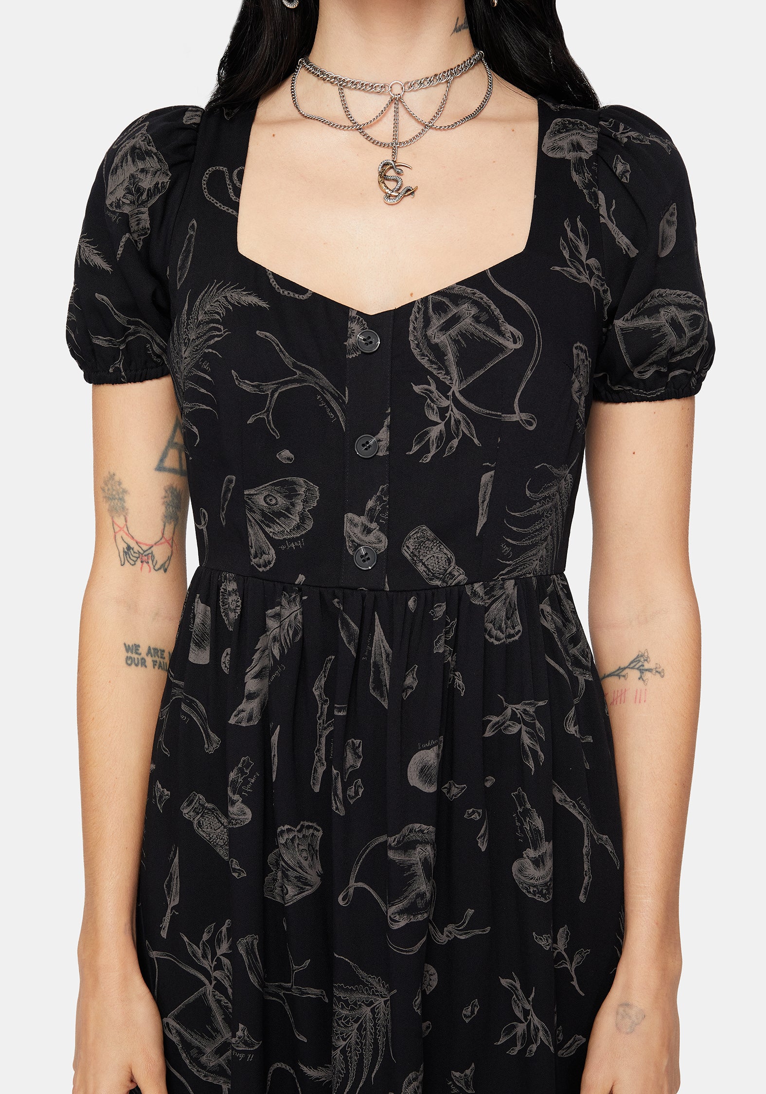 Helena Highland Foraging Button Up Midi Dress - Image 2