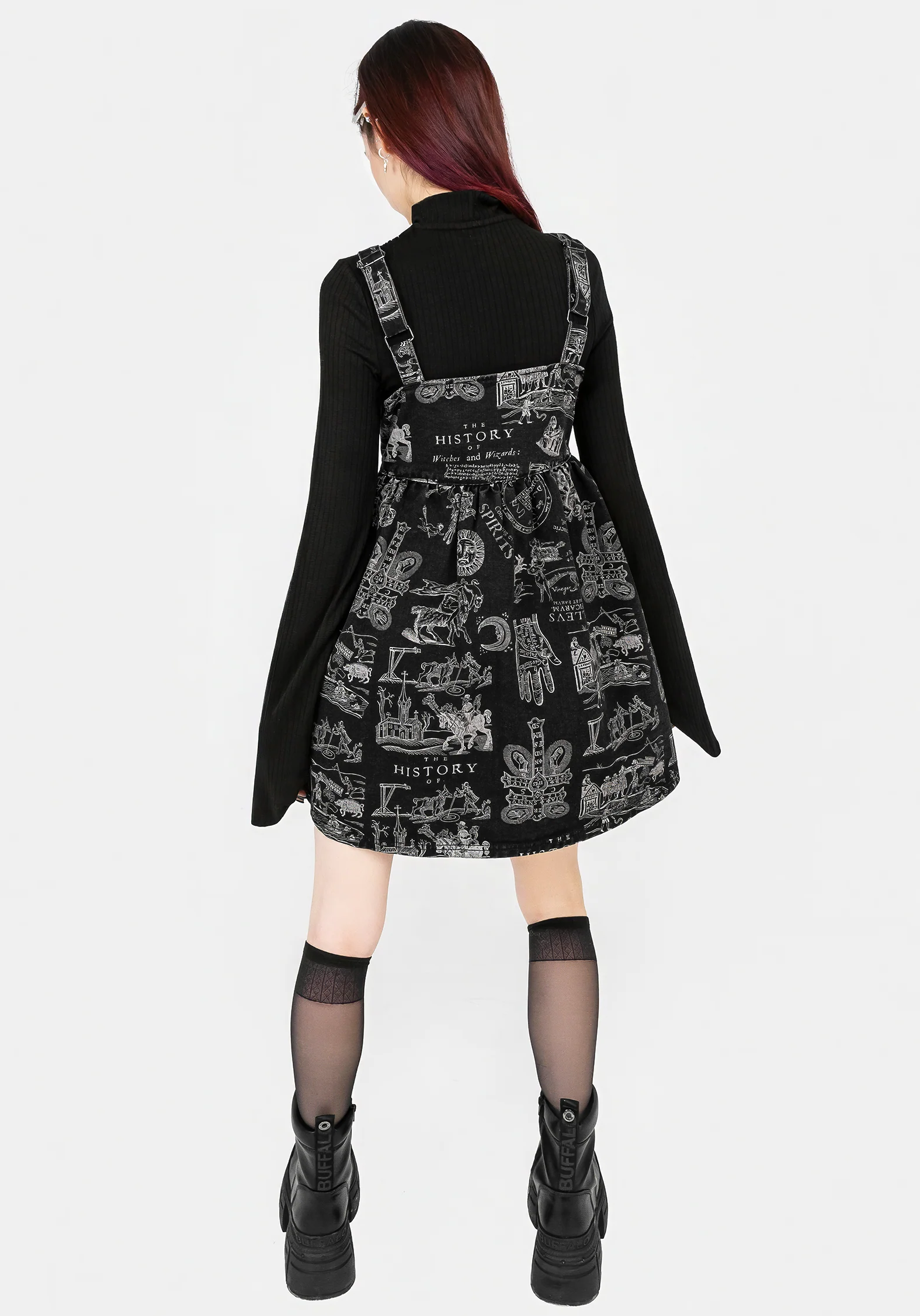 Heresy Button Up Mini Apron Dress - Image 3
