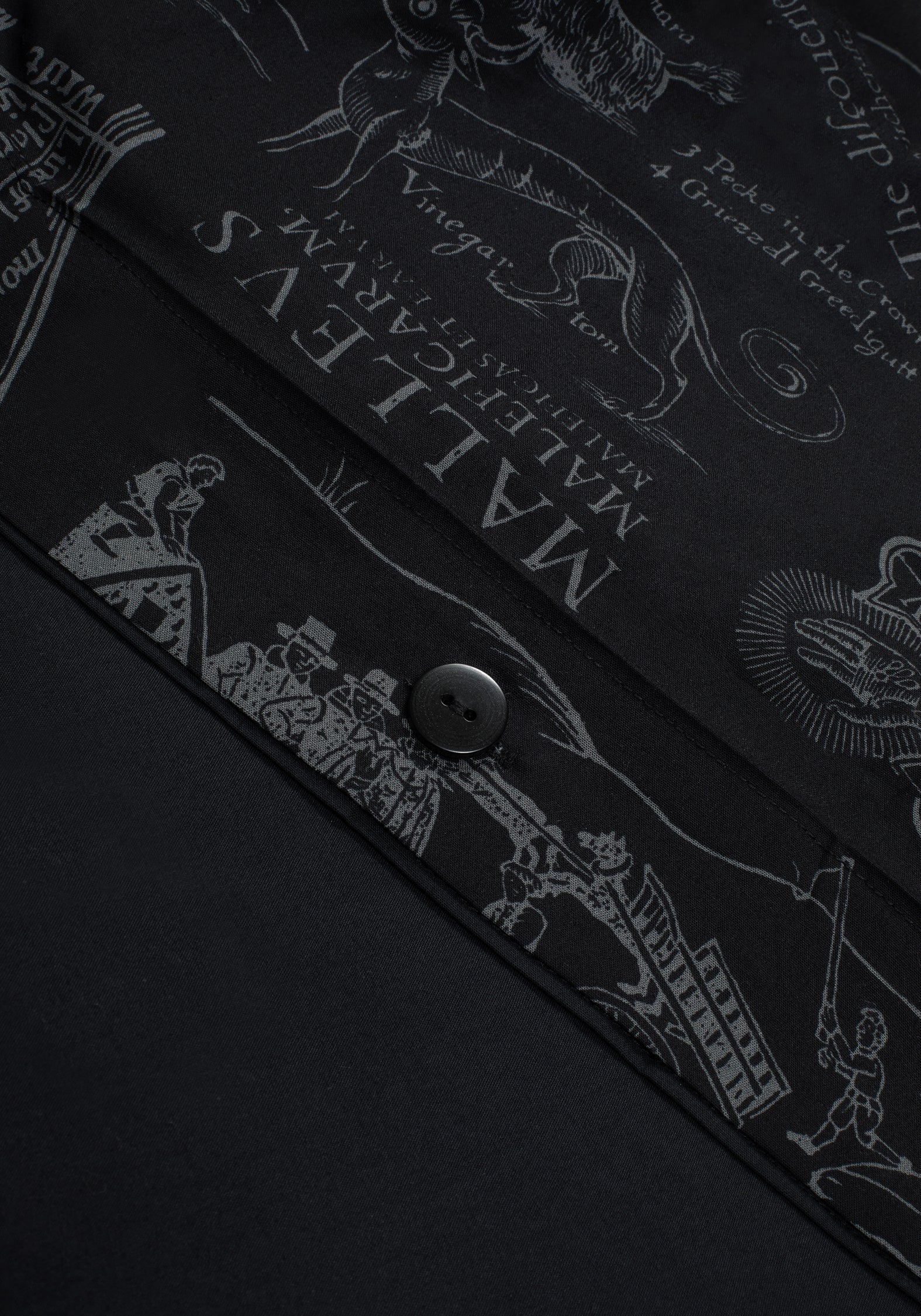 Heresy Woodcut Print Cotton Bedding Set - Double - Image 5